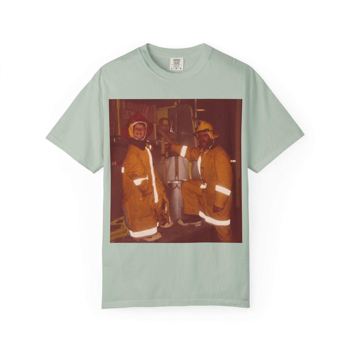 Vintage Firefighter T-Shirt, Unisex Garment-Dyed Tee, Retro Fire Rescue Shirt, Firefighter Gifts, Hero Tribute Apparel