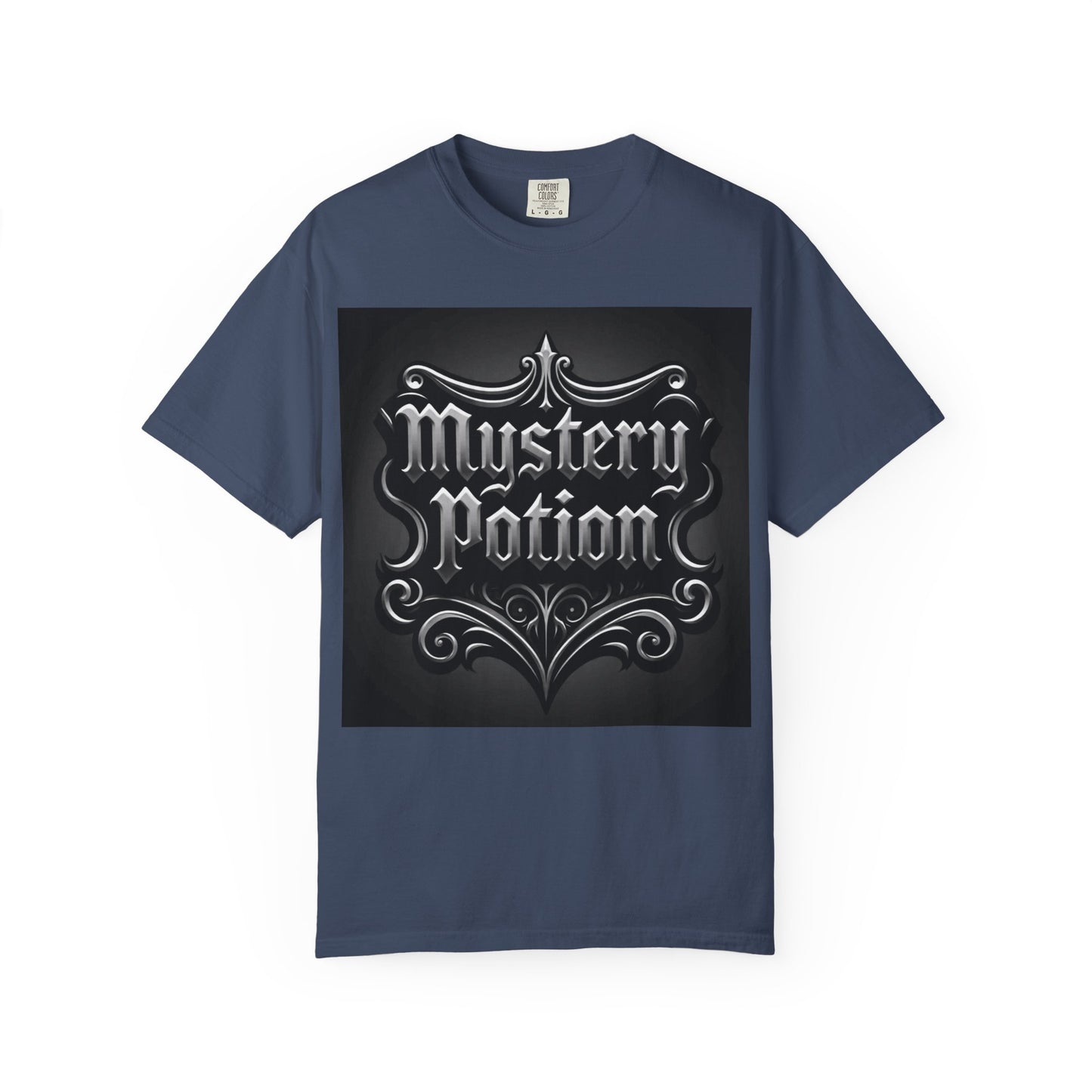 Mystery Potion Unisex Garment-Dyed T-shirt | Halloween Costume Shirt, Casual Wear, Themed Party Tee, Gift for Mystery Lovers