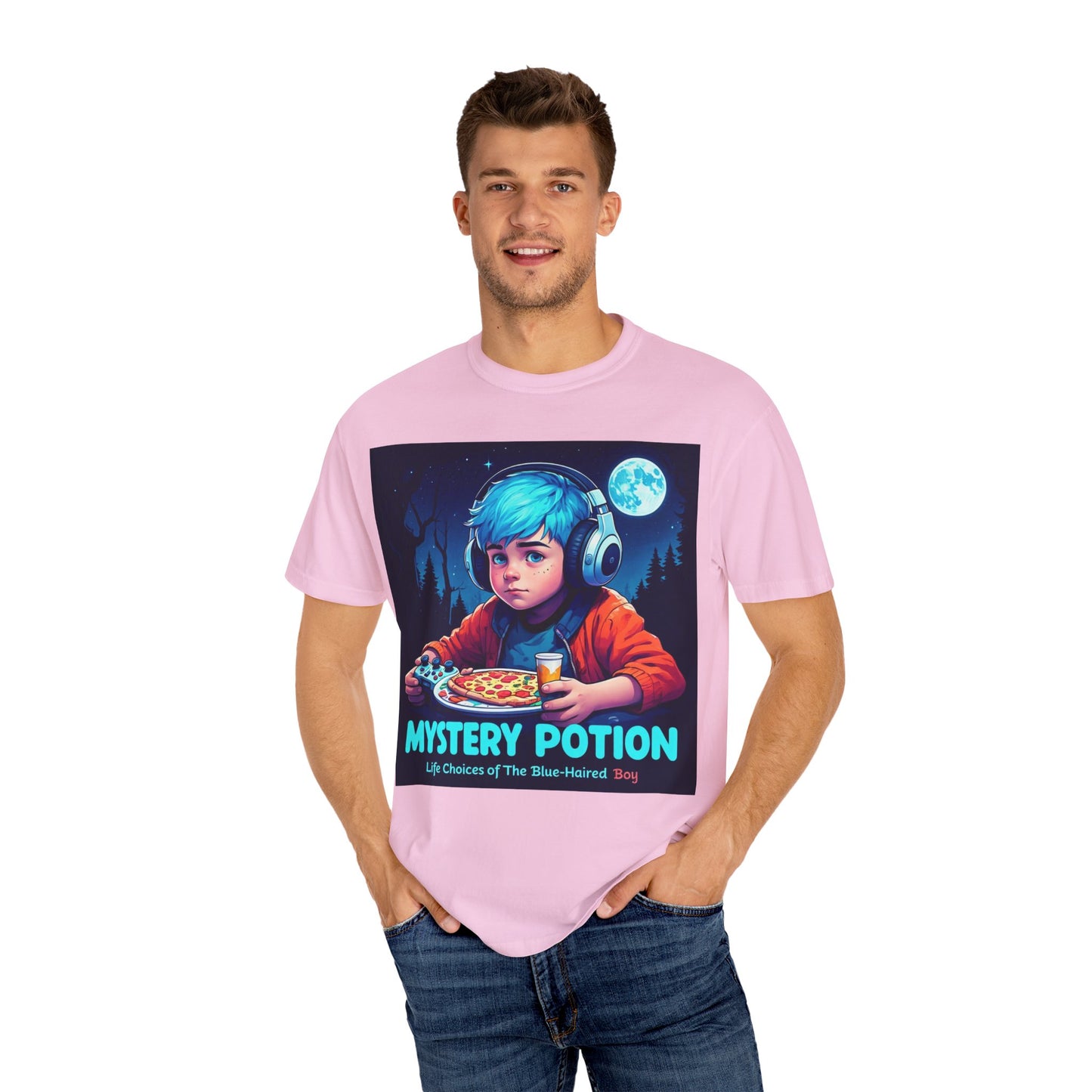 Mystery Potion T-shirt, Gamer Tee, Unisex Graphic Tee, Quirky Gift, Unique Design, Retro Vibe