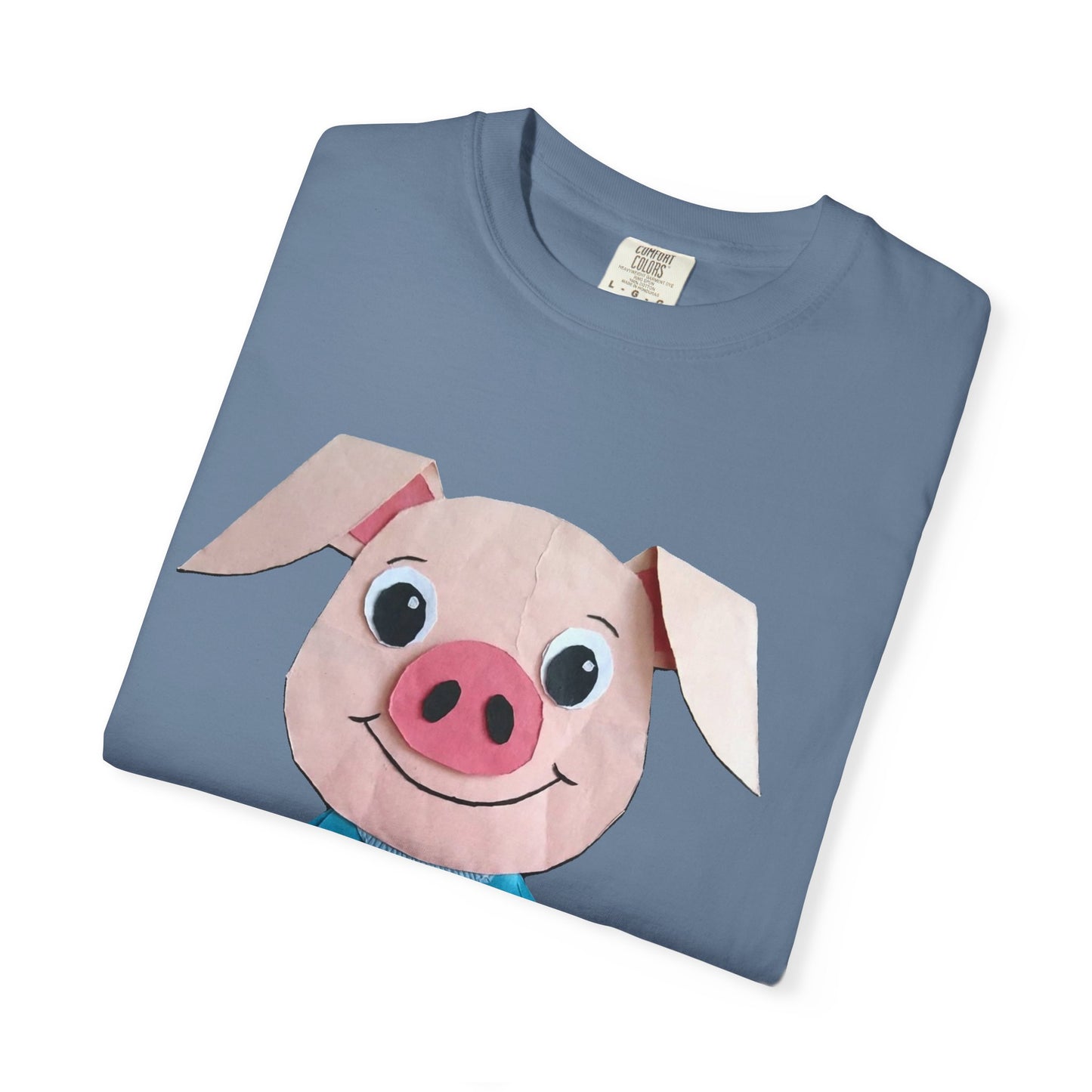 Cute Pig Character T-Shirt, Animal Lover Gift, Funny Graphic Tee, Casual Wear, Farm Themed Shirt