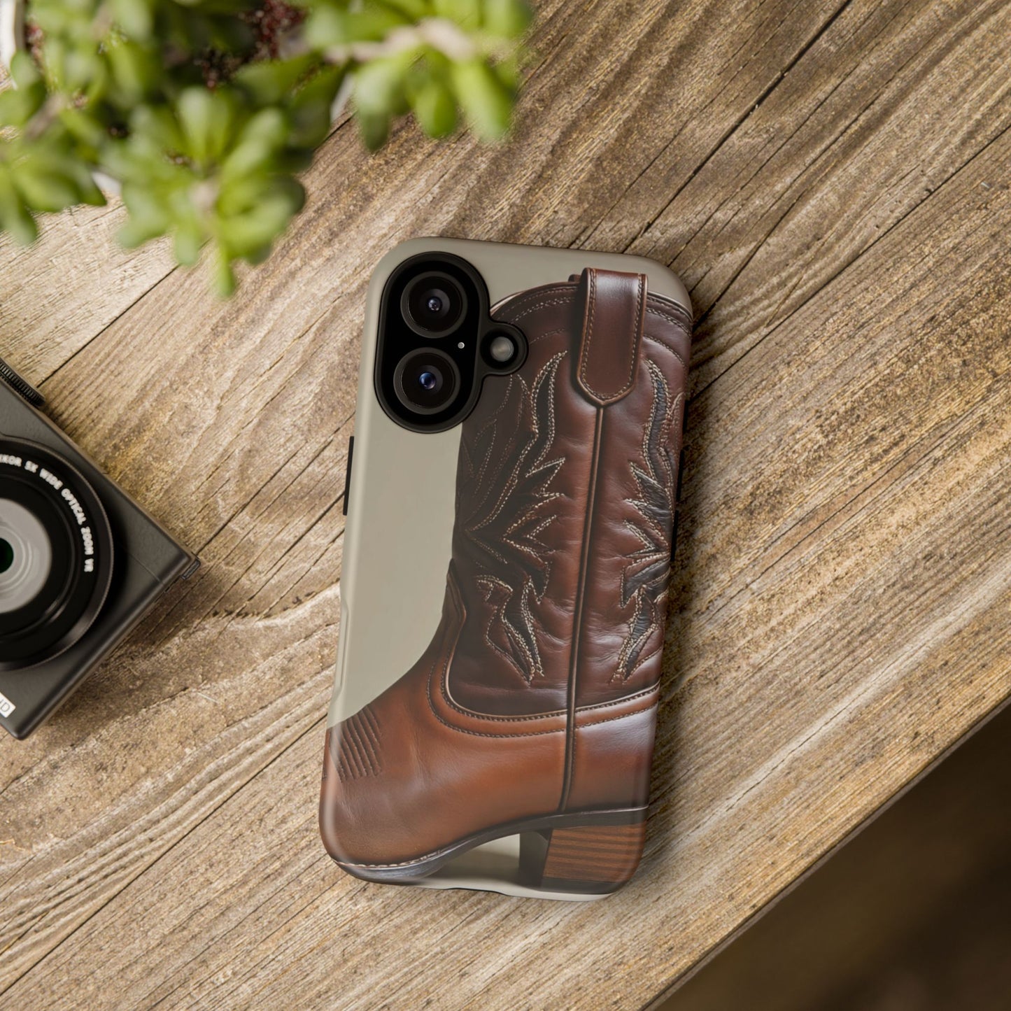 Brown Cowboy Boot Phone Case, Tough Cases, Western Style, Durable Phone Cover, Gift for Cowgirls, Country Music Lovers, Unique Design