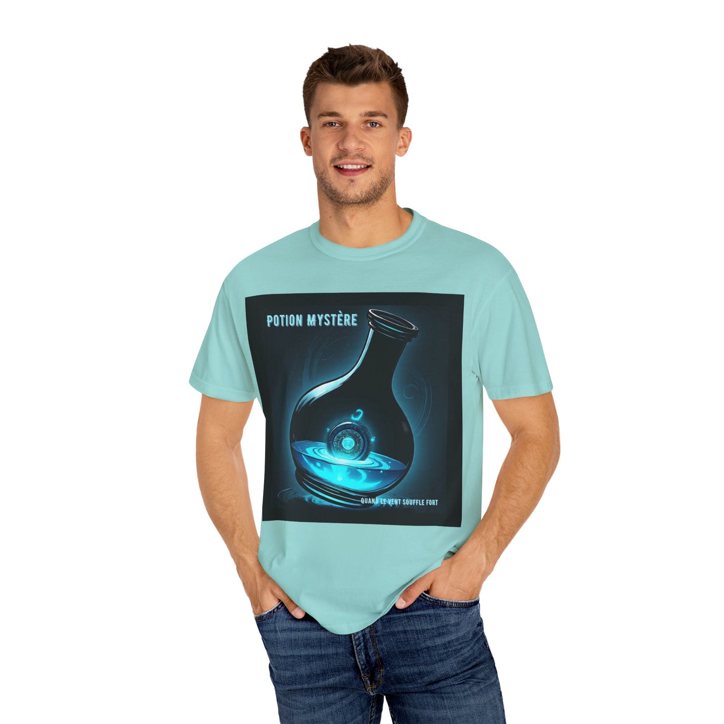 'Quand Le Vent Souffle Fort' par Potion Mystère, Mystery Potion T-Shirt, Unisex Graphic Tee, Magic Lab Shirt, Fantasy Apparel, Gift for Wizards and Witches