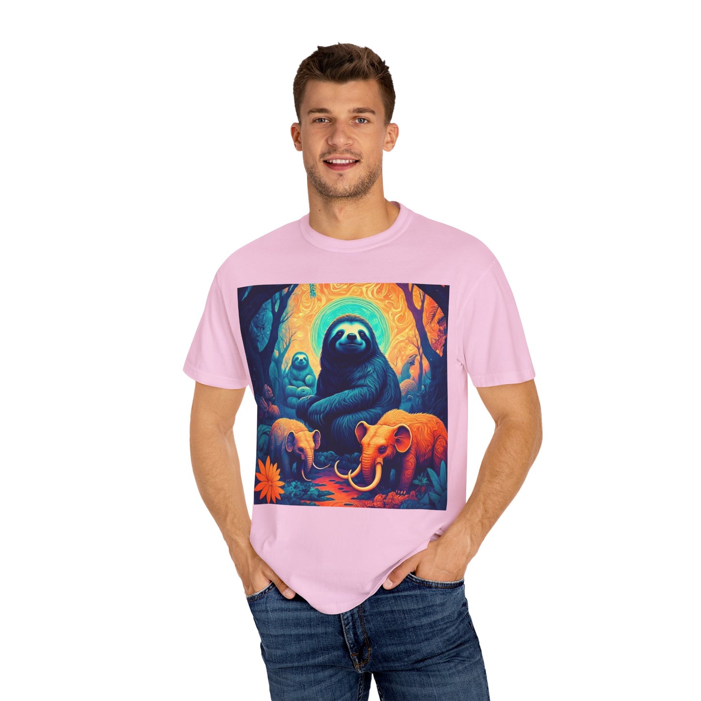 Vibrant Wildlife T-Shirt - Unisex Garment-Dyed Tee, Nature Lover Gift, Animal Art Shirt, Eco-Friendly Fashion, Summer Essentials