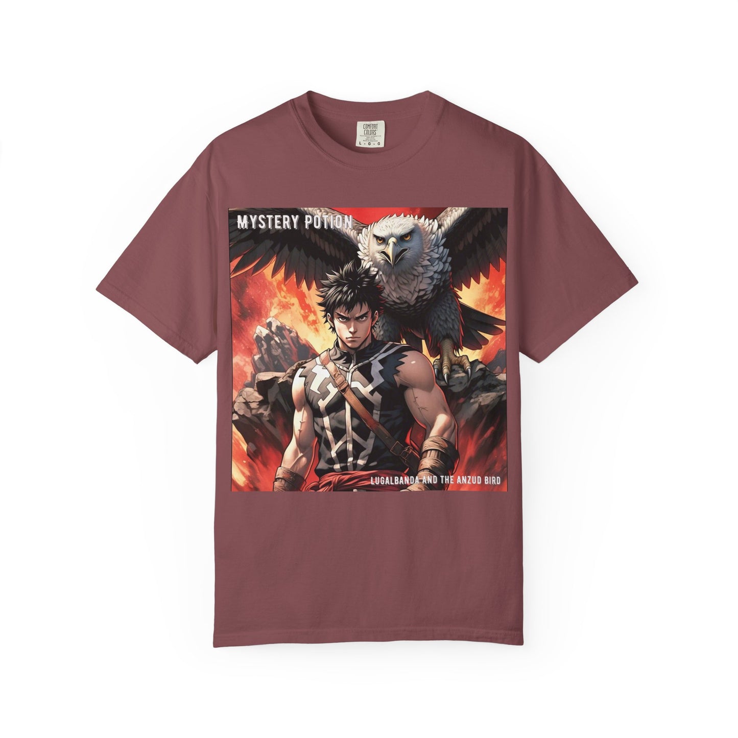Unisex Anime Graphic T-Shirt, Mystery Potion Art Tee, Vintage Style, Casual Wear, Gift for Fans, Streetwear Apparel