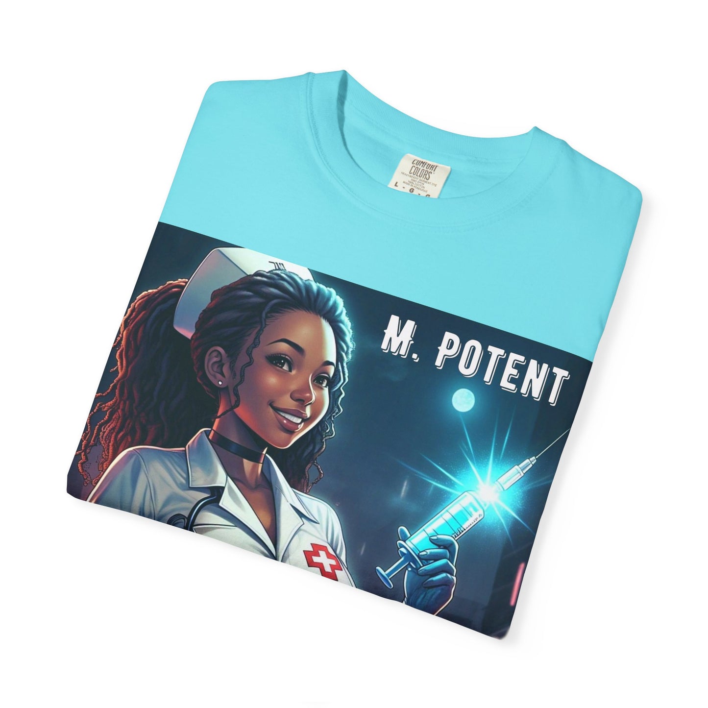 M. Potent's 'A Vaccine Against Evil', Medicine-Themed Unisex T-Shirt, Positive Vibes, Great for Nurses, Vaccination Awareness, Gift for Healthcare Workers