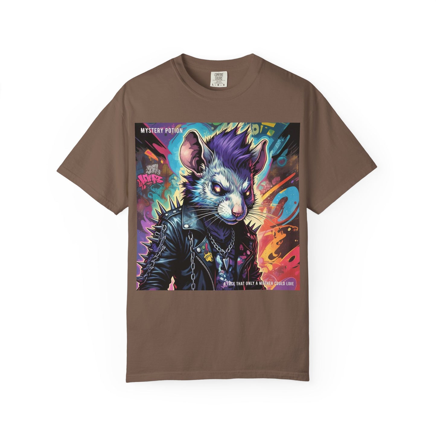 Punk Rock Rodent T-Shirt, Unisex Graphic Tee, Edgy Casual Wear, Alternative Fashion, Gift for Music Lovers, Festival Apparel