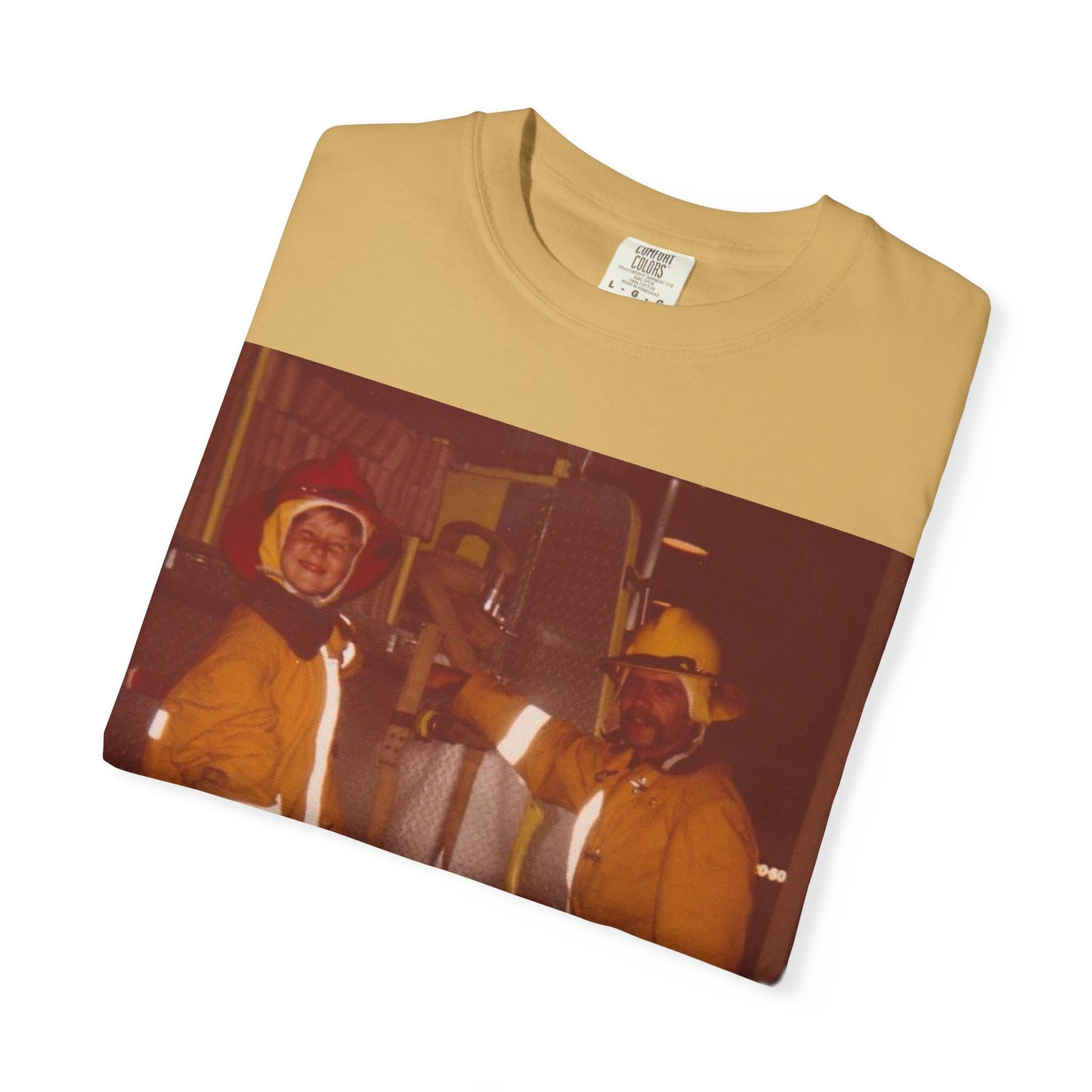 Vintage Firefighter T-Shirt, Unisex Garment-Dyed Tee, Retro Fire Rescue Shirt, Firefighter Gifts, Hero Tribute Apparel