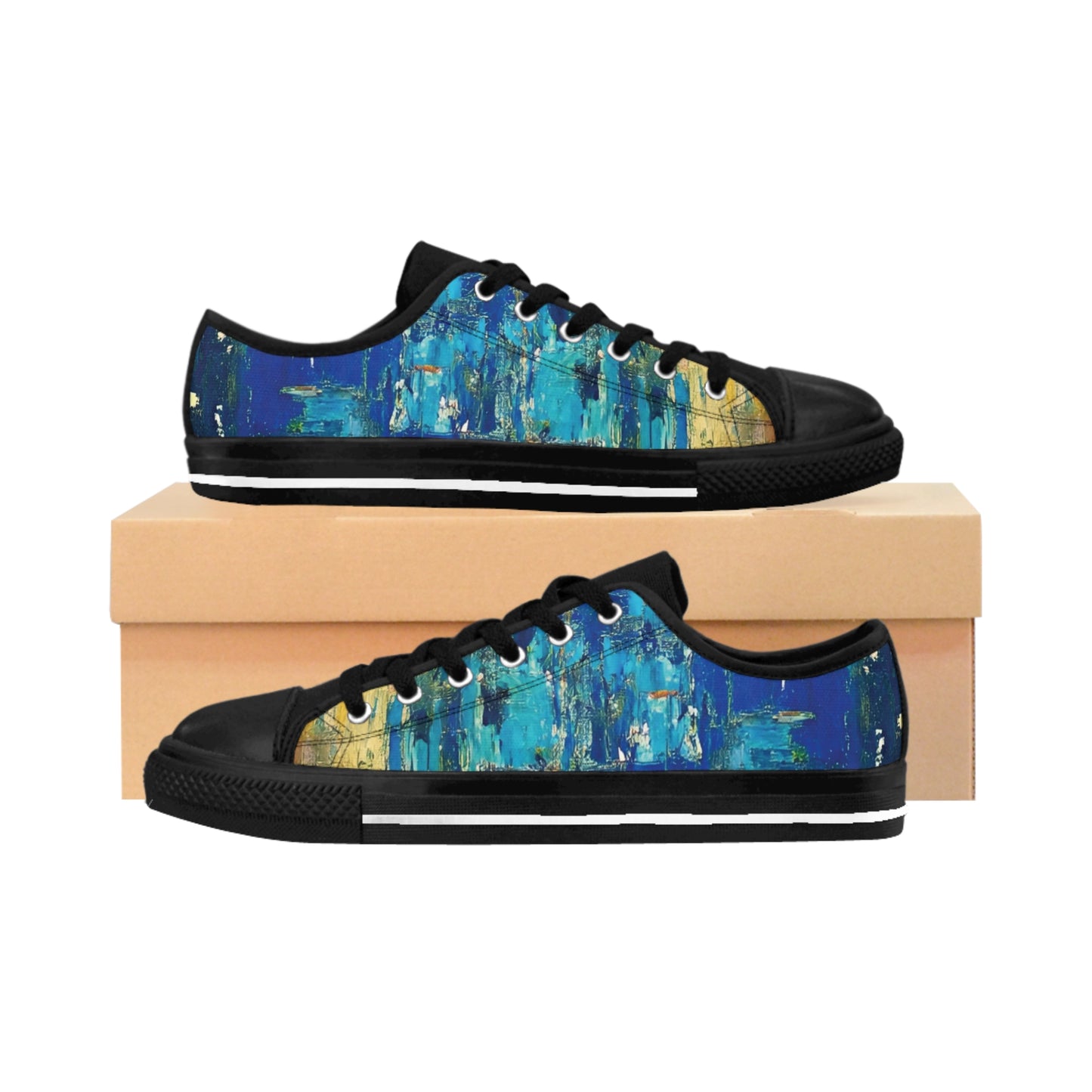 Stylish Artistic Sneakers for Men, Unique Abstract design, Casual Shoes, Trendy Footwear, Everyday Wear, Gift for Him, Fashion Sneakers