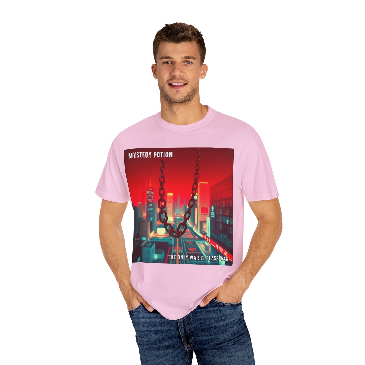 Mystery Potion Urban T-Shirt, Retro Graphic Tee, Unisex Streetwear, Casual Wear, Gift for Art Lovers, Music Festival Apparel