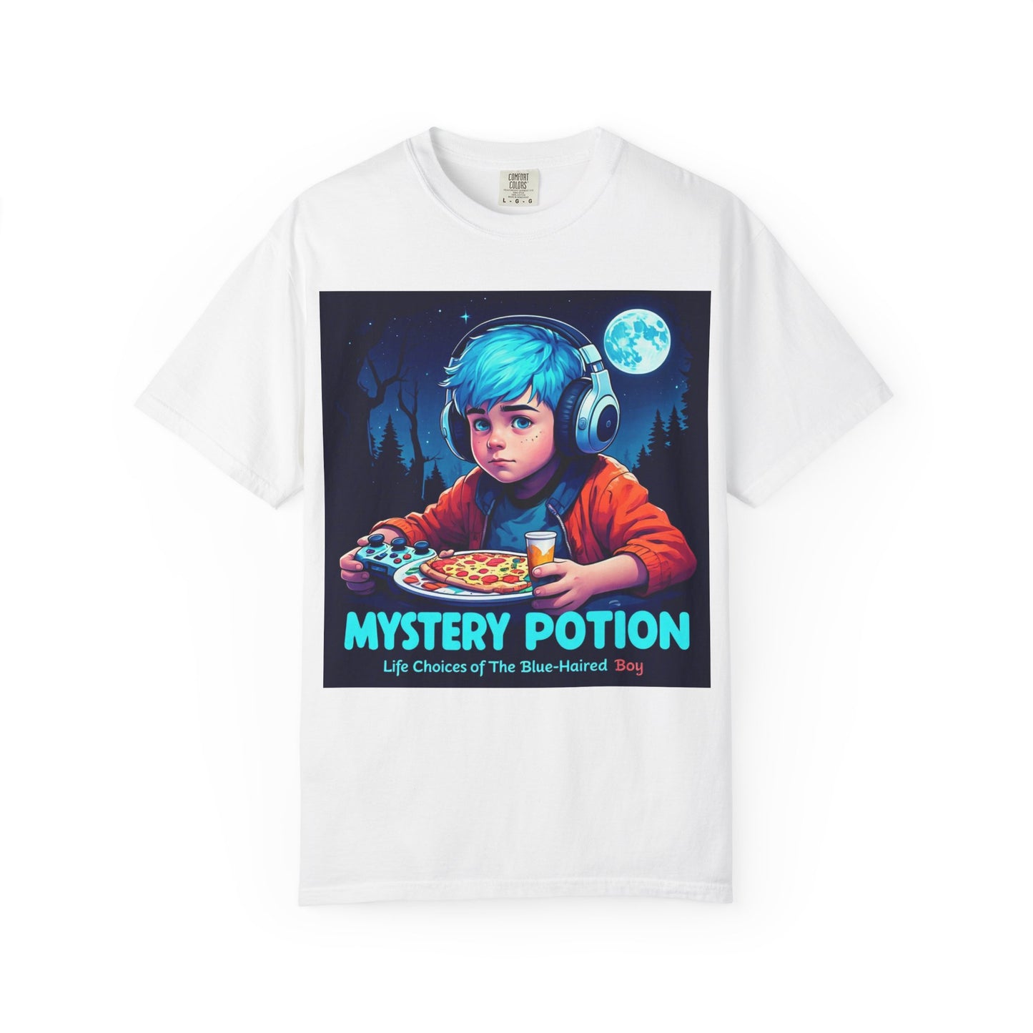 Mystery Potion T-shirt, Gamer Tee, Unisex Graphic Tee, Quirky Gift, Unique Design, Retro Vibe
