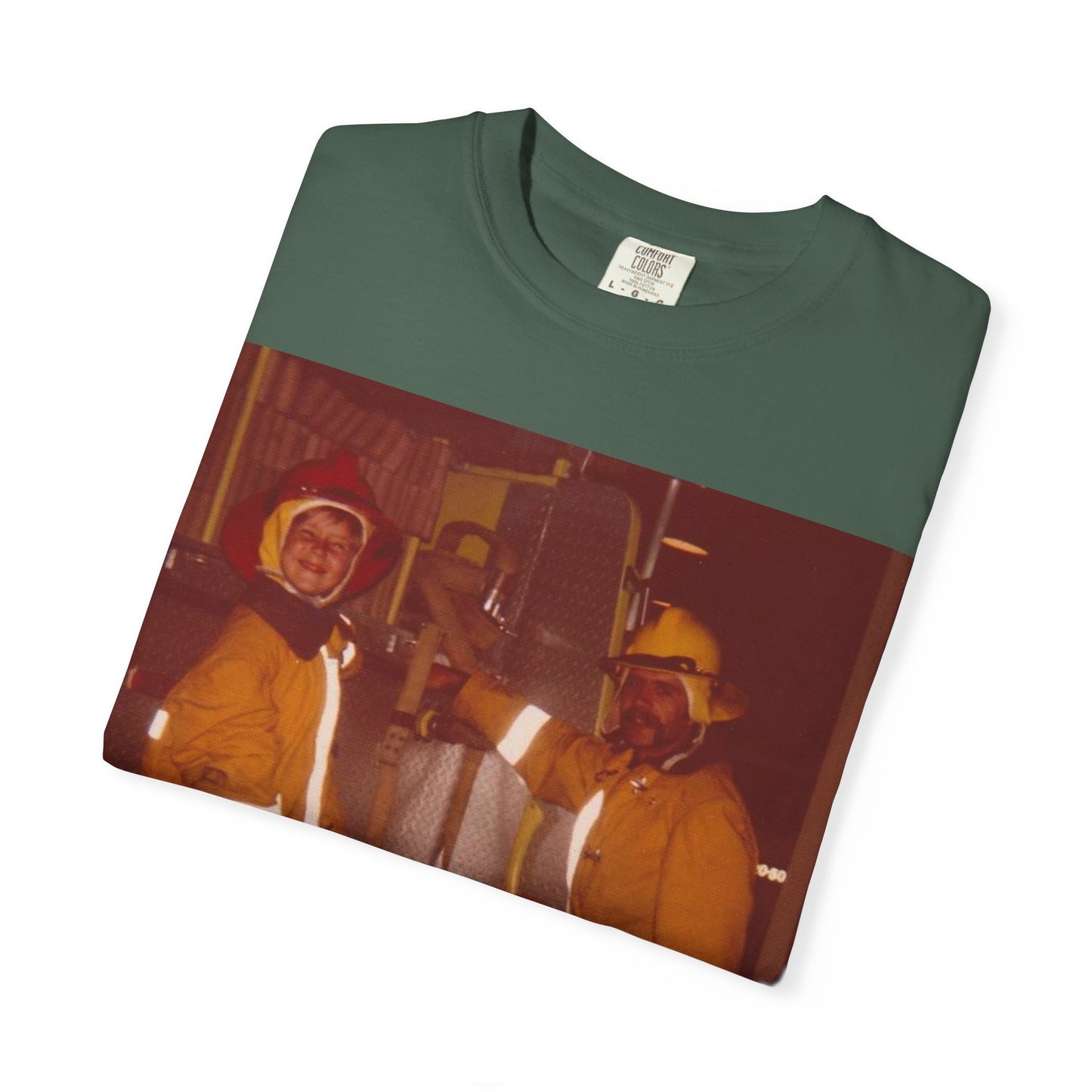 Vintage Firefighter T-Shirt, Unisex Garment-Dyed Tee, Retro Fire Rescue Shirt, Firefighter Gifts, Hero Tribute Apparel