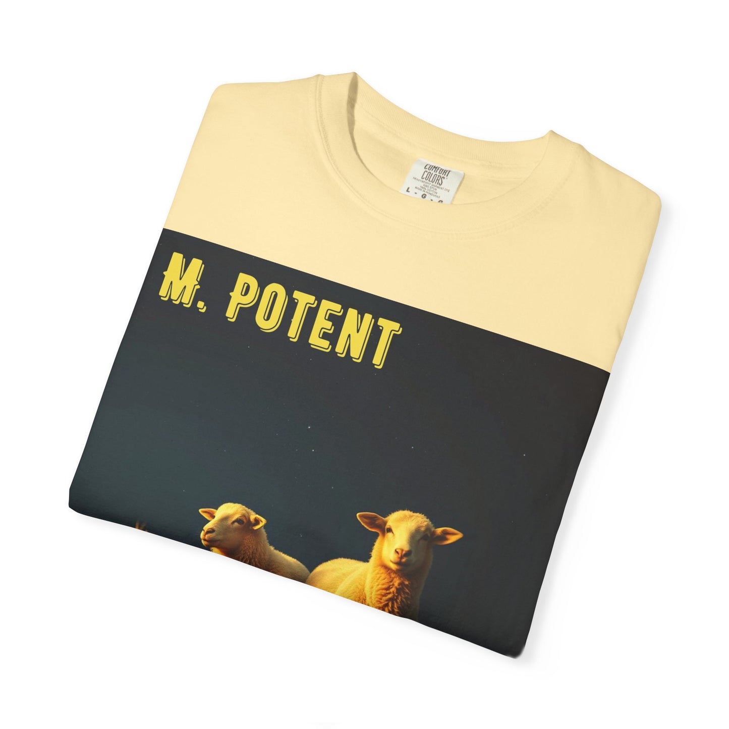 Debate Between Sheep and Grain by M. Potent, Sheep Graphic T-Shirt, Unisex Fashion Top, Farm Life Tee, Gift for Animal Lovers, Casual Everyday Wear