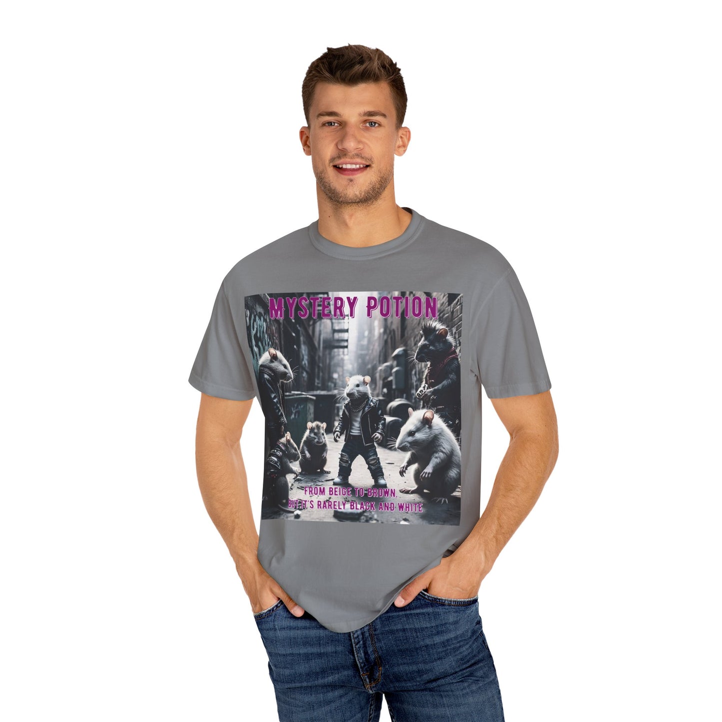 'From Beige to Brown, but it's Rarely Black and White' by Mystery Potion, Anti-Racism Statement Unique Graphic Tee, Mystery Potion's Unity in Diversity Unisex T-Shirt, Casual Wear, Festival Fashion, Summer Style