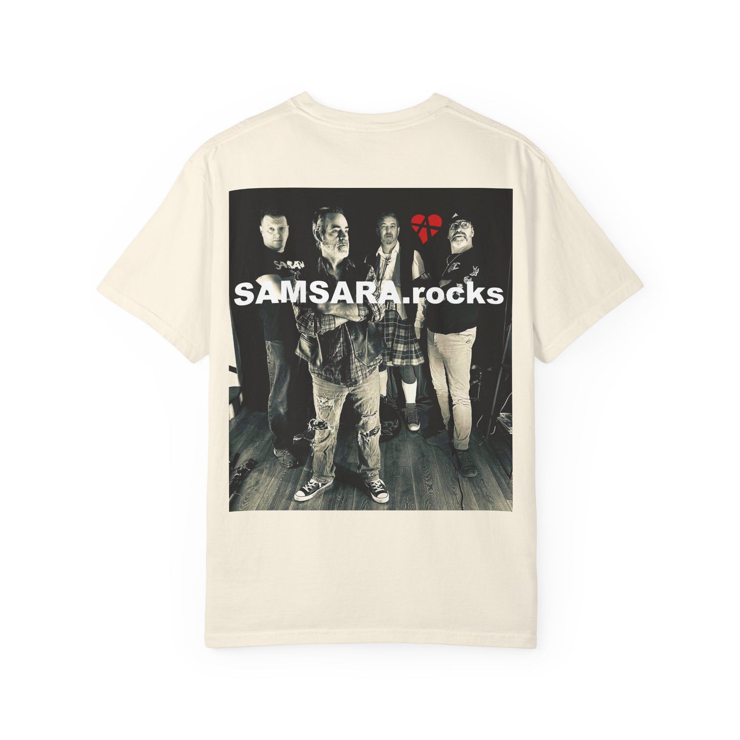 Samsara Unisex T-Shirt, Band Picture on back, Comfortable Graphic Shirt for Music Lovers, Perfect for Concerts, Gifts for Friends, Casual Wear, Street Style