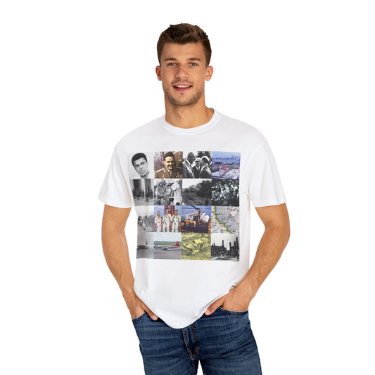 Vintage-Inspired  1967 Events Montage Unisex T-Shirt with Historical Collage | Casual Wear, Gift for History Buffs, Unique Statement Tee, Every Day Comfort