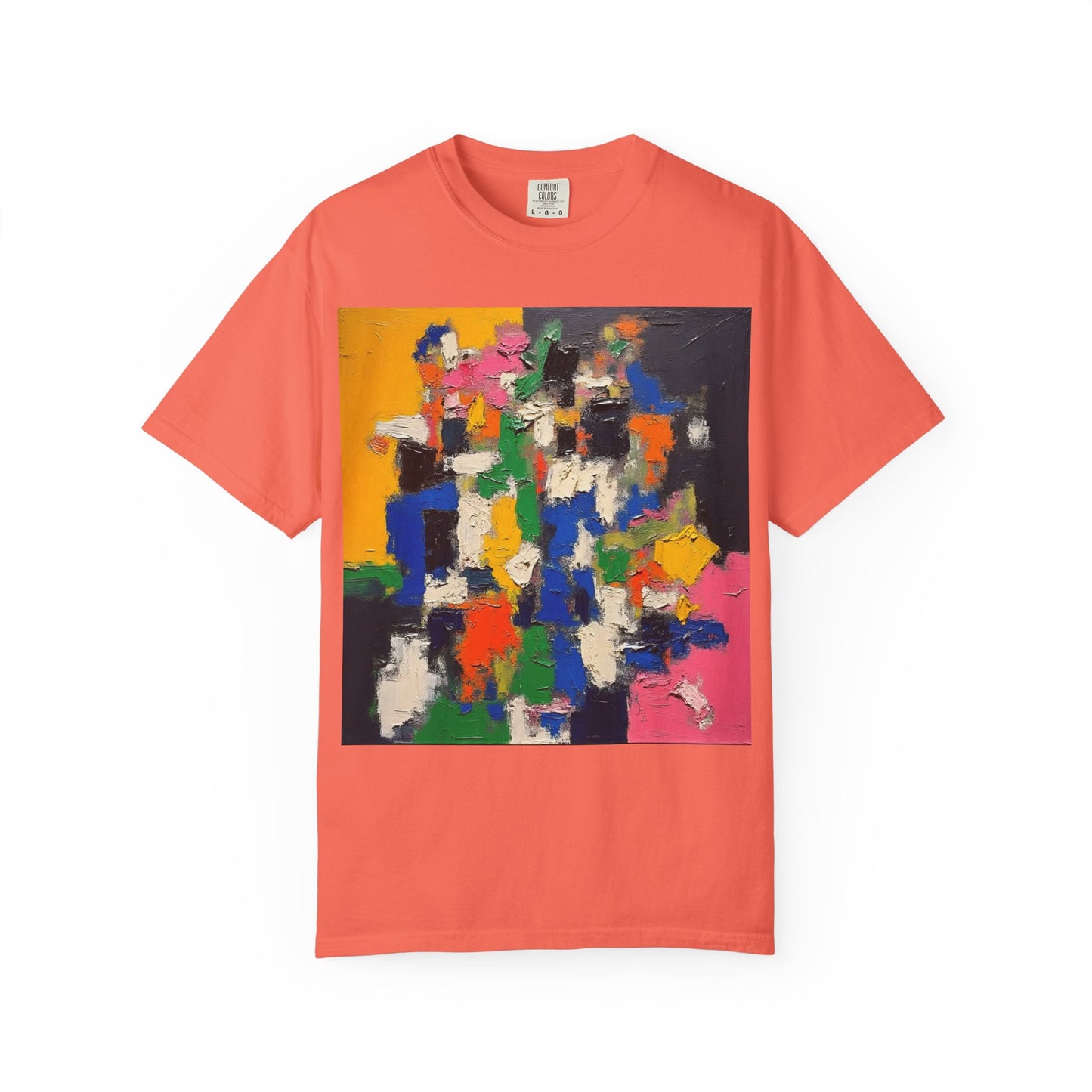 Vibrant Abstract Art Unisex T-Shirt, Colorful Graphic Tee, Casual Wear, Trendy Gift for Art Lovers, Perfect for Summer Festivals
