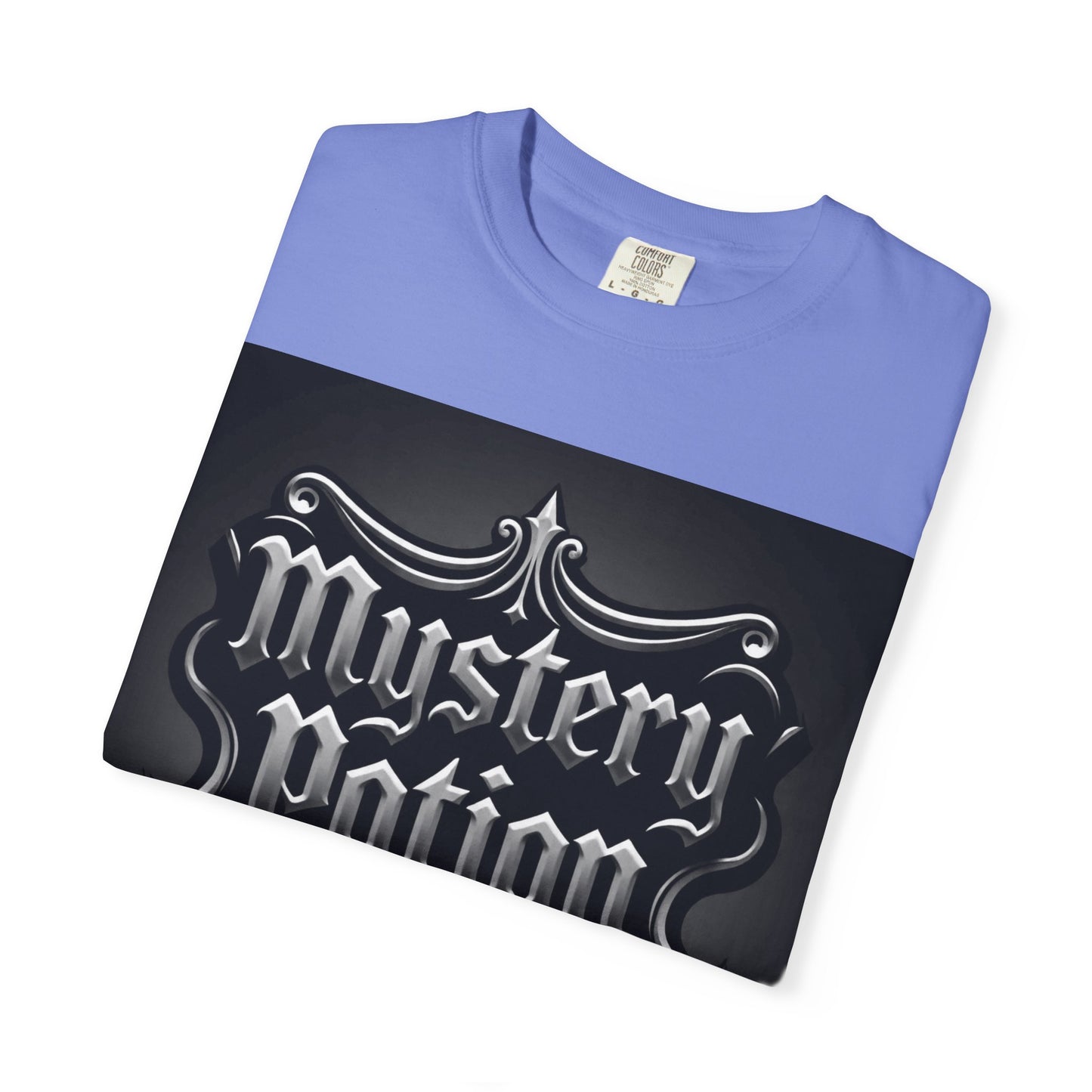 Mystery Potion Unisex Garment-Dyed T-shirt | Halloween Costume Shirt, Casual Wear, Themed Party Tee, Gift for Mystery Lovers