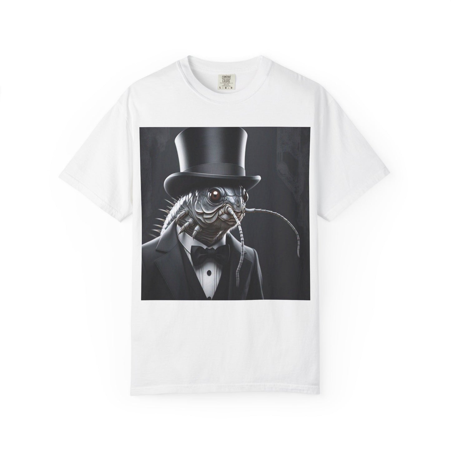 Whimsical Silver Fish Gentleman T-shirt | Fun Gift for Aquatic Lovers, Unique Humor Shirt, Casual Wear, Creative Outfit