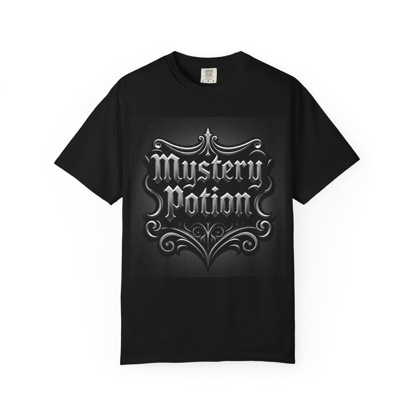 Mystery Potion Unisex Garment-Dyed T-shirt | Halloween Costume Shirt, Casual Wear, Themed Party Tee, Gift for Mystery Lovers