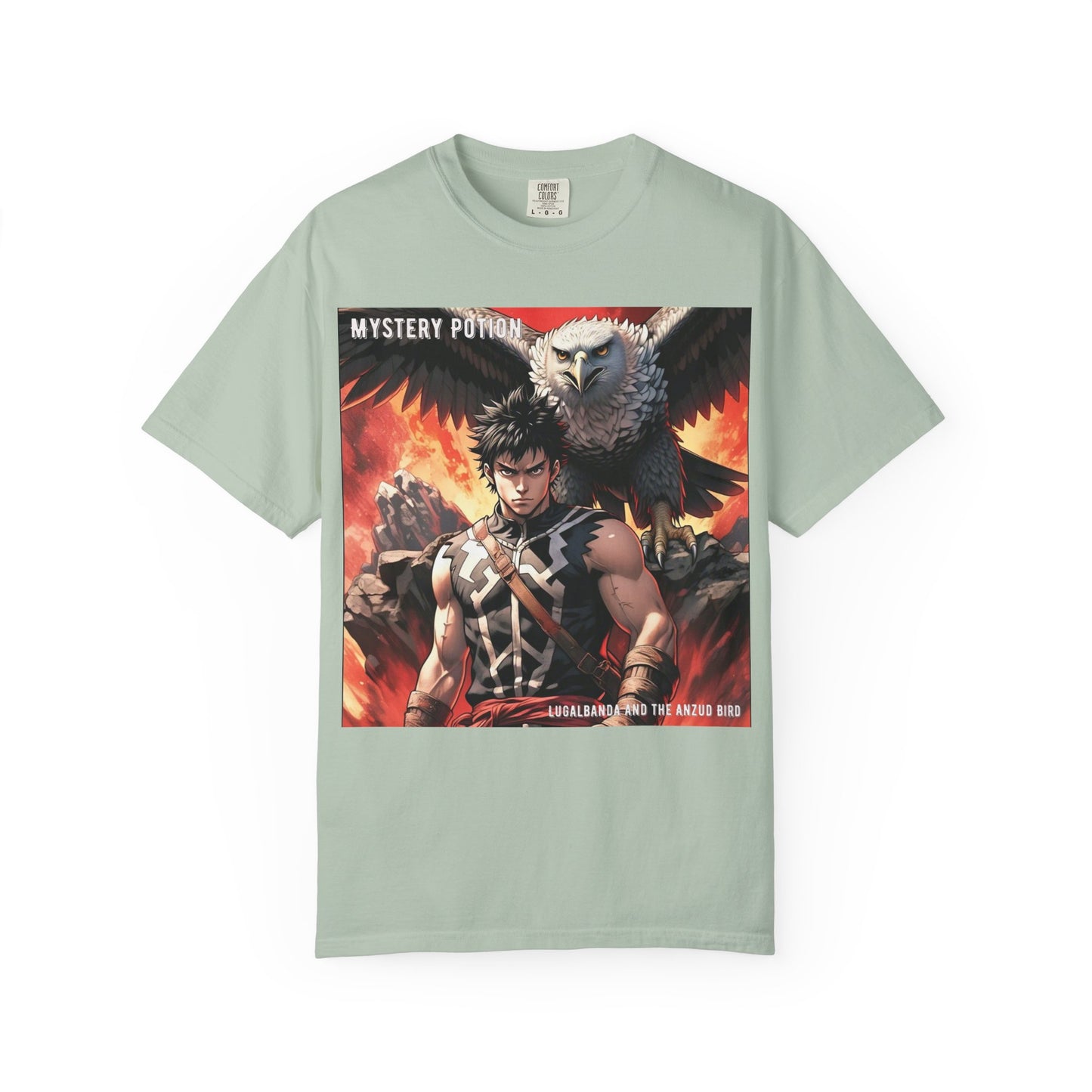 Unisex Anime Graphic T-Shirt, Mystery Potion Art Tee, Vintage Style, Casual Wear, Gift for Fans, Streetwear Apparel