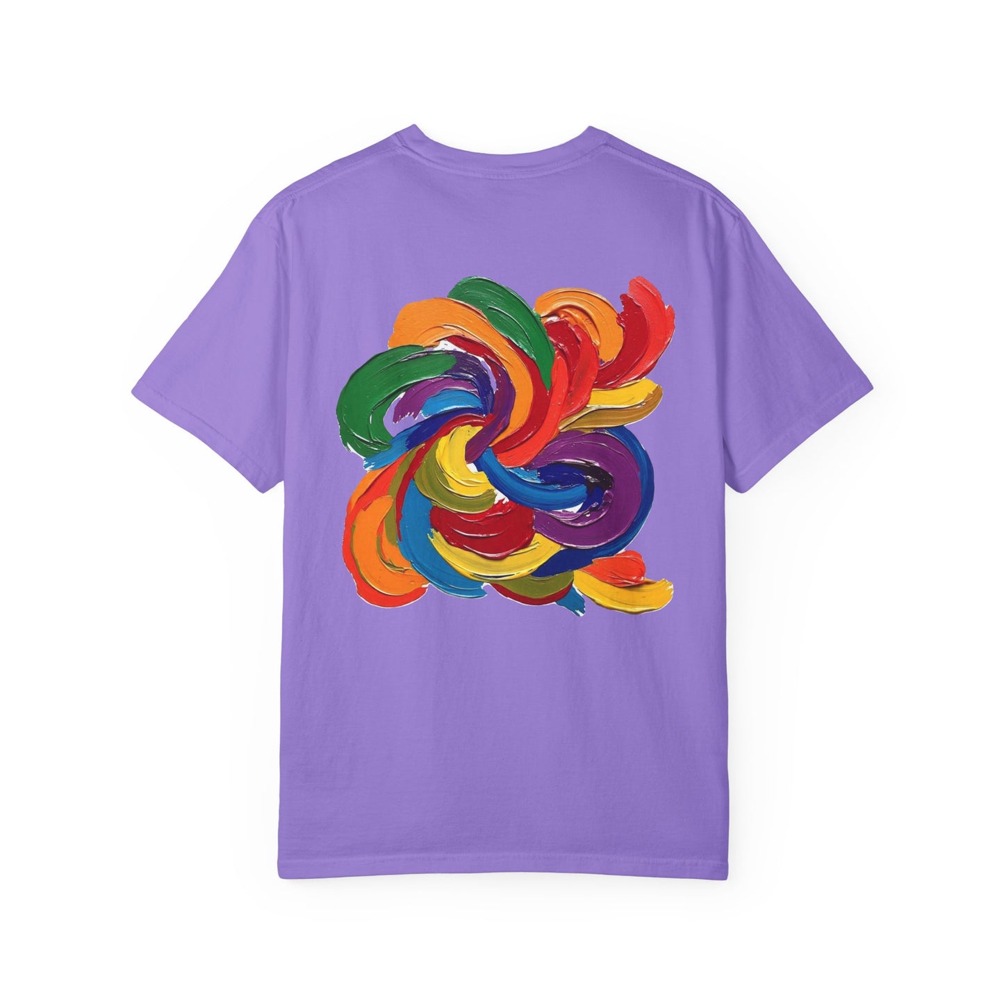 Colorful Swirl Unisex T-Shirt, Vibrant Art Tee, Casual Wear, Gift for Artists, Statement Shirt, Summer Outfit