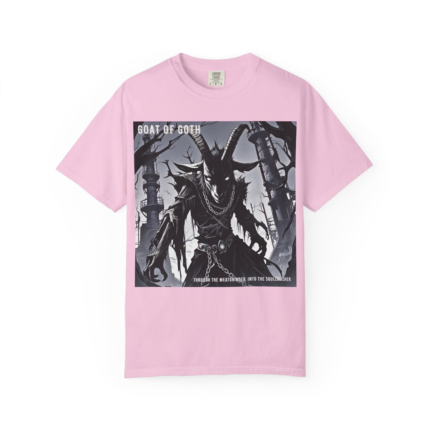 Gothic Graphic T-Shirt, Goat of Goth Tee, Unisex Casual Wear, Alternative Streetwear, Edgy Apparel for Fans, Perfect Gift for Halloween