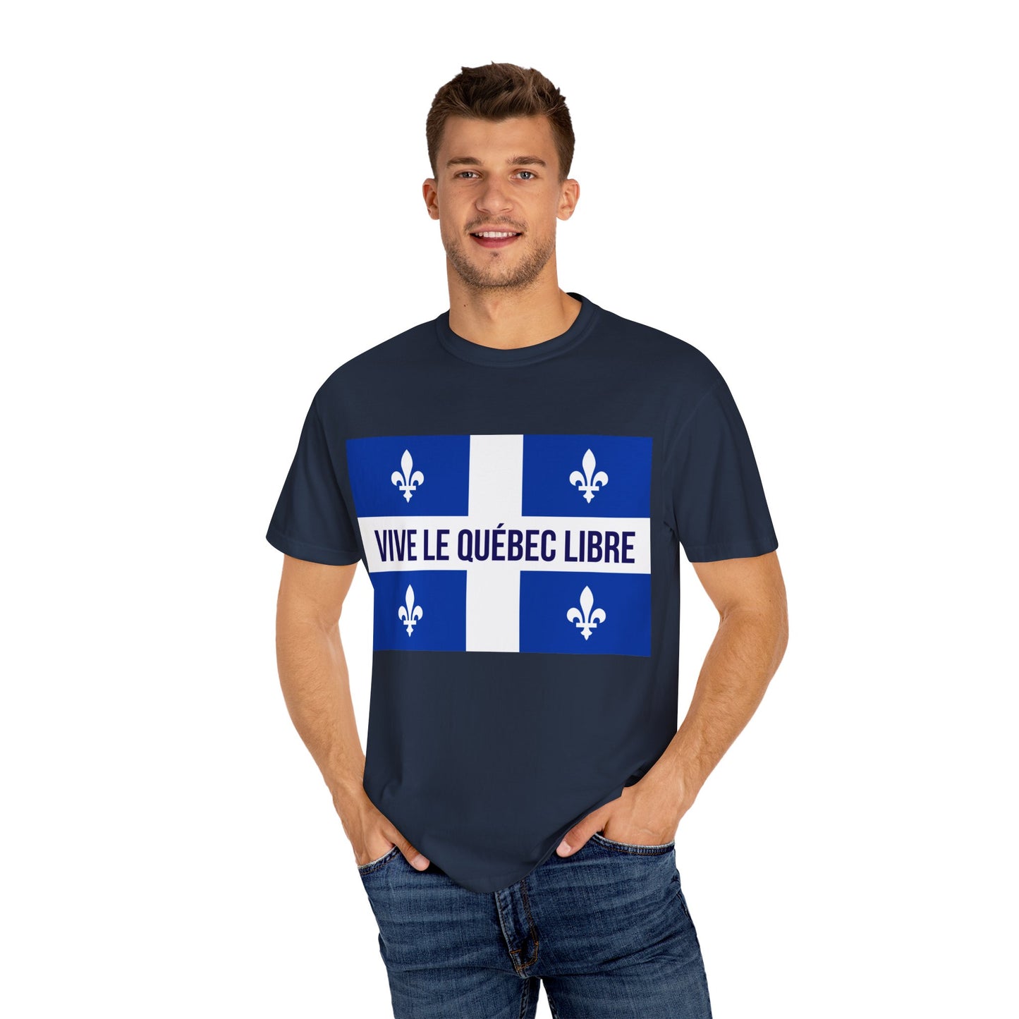 Vive le Québec Libre T-Shirt, Unisex Garment-Dyed Tee for Patriotic Celebrations, Canadian Pride Shirt, Quebec Independence Day [...]