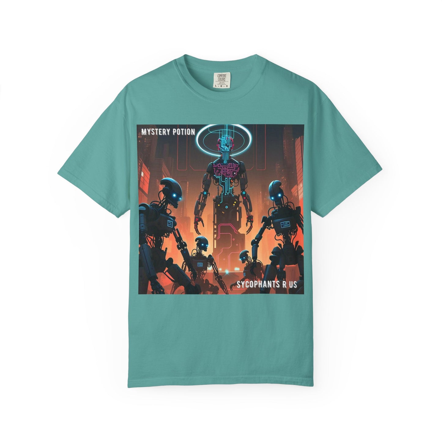 Retro Sci-Fi Graphic T-Shirt, Unisex Casual Tee, Cyberpunk Art Shirt, Gift for Nerds, Vintage Style Tee