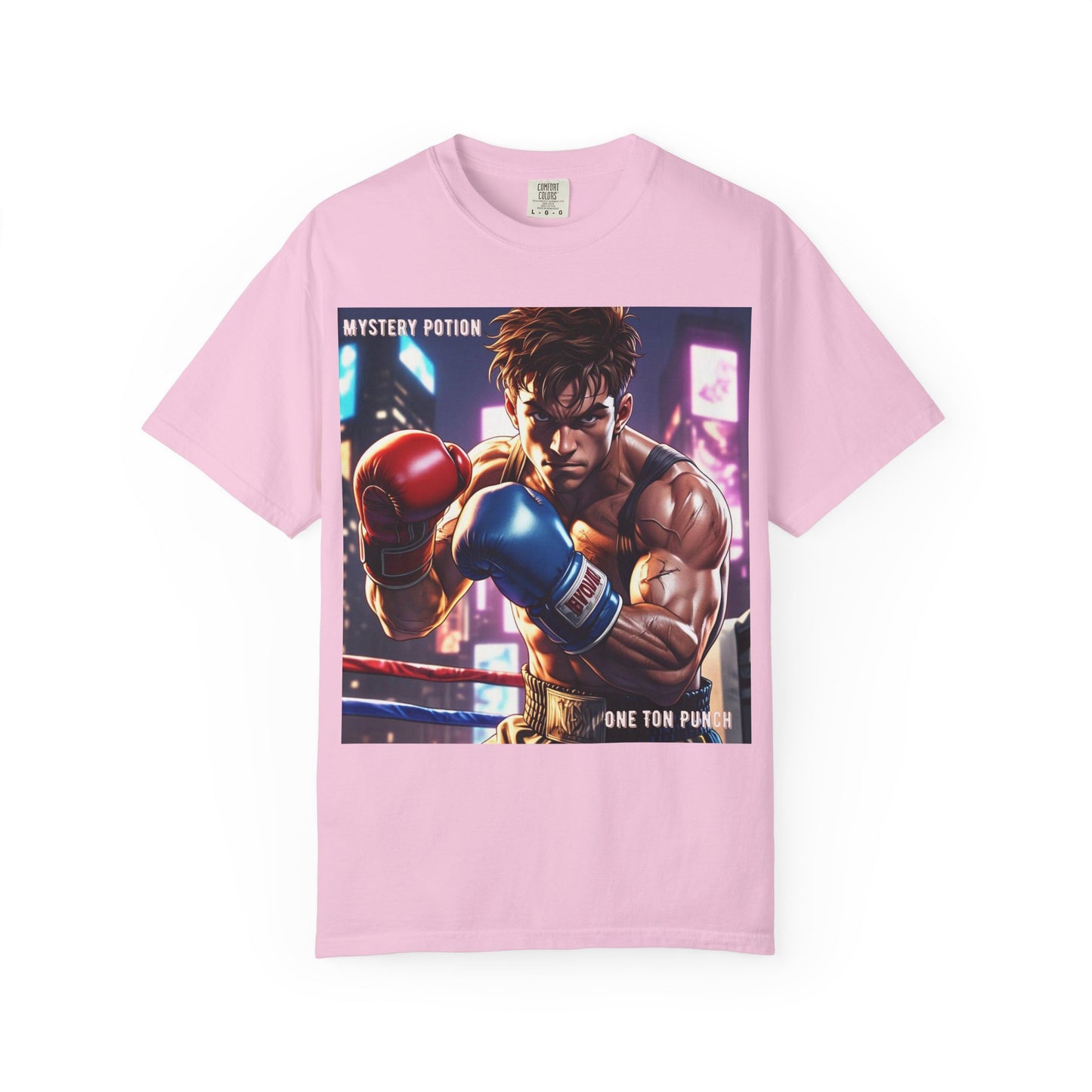 'One Ton Punch' by Mystery Potion, Boxer T-Shirt, Unisex Graphic Tee, Gift for Gamers, Vintage Style Shirt, Cool Casual Wear, Streetwear Fashion