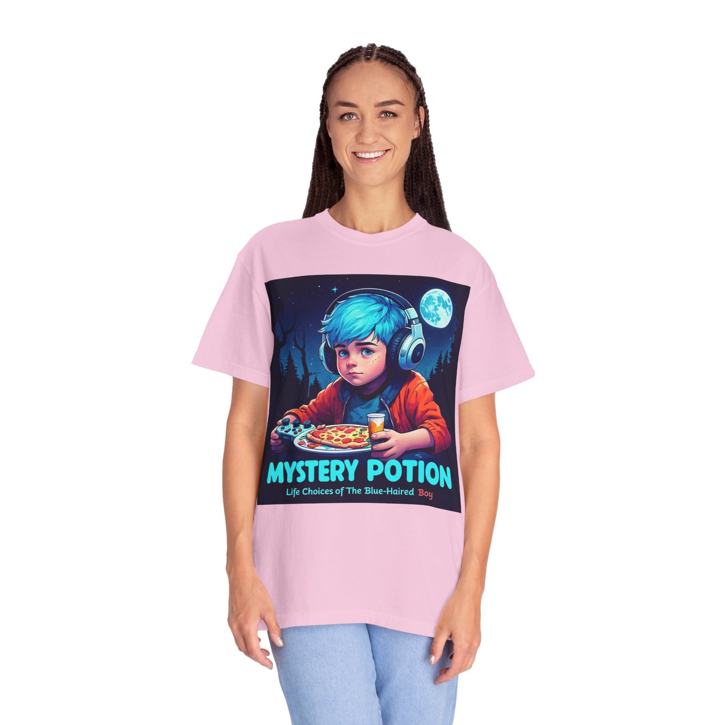 Mystery Potion T-shirt, Gamer Tee, Unisex Graphic Tee, Quirky Gift, Unique Design, Retro Vibe