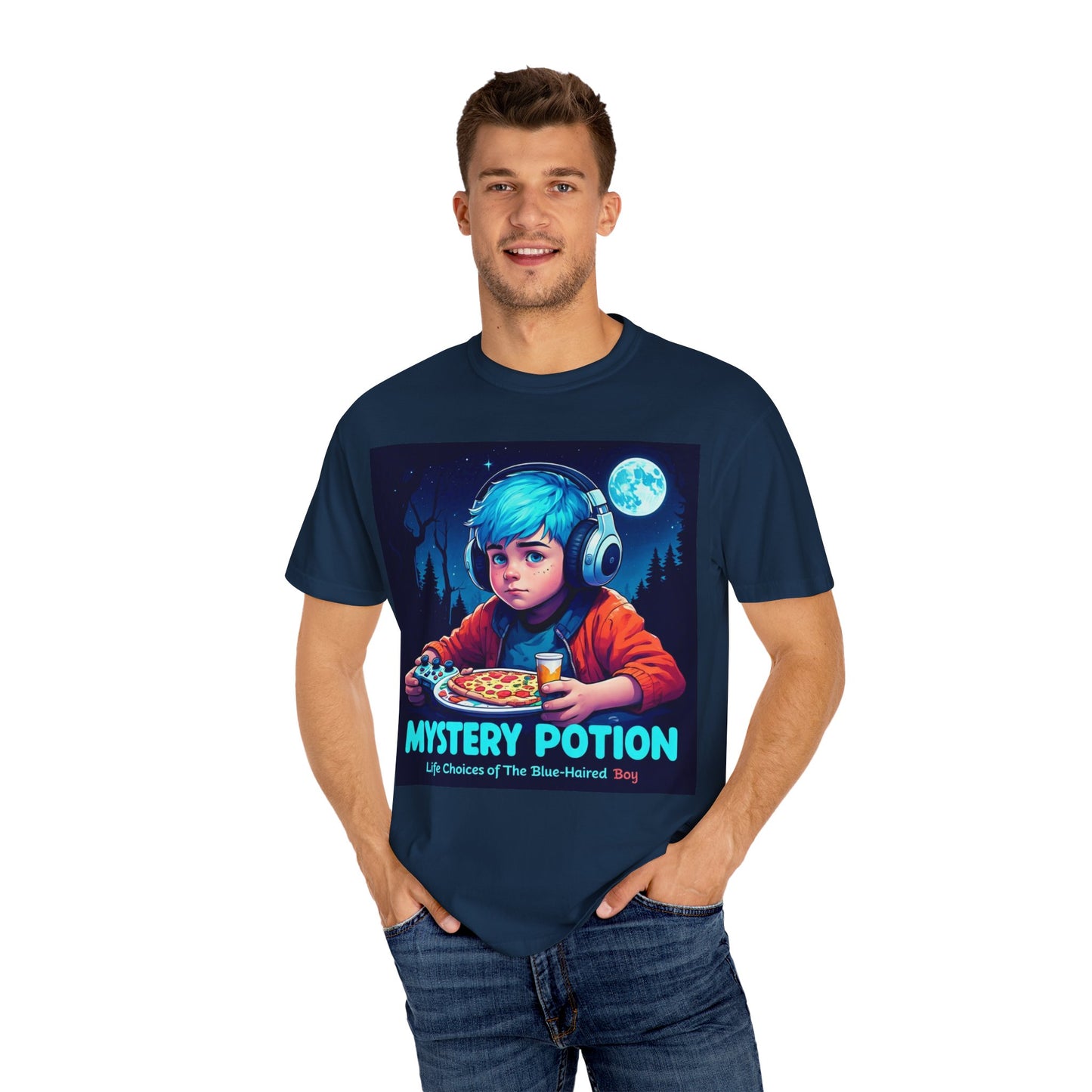 Mystery Potion T-shirt, Gamer Tee, Unisex Graphic Tee, Quirky Gift, Unique Design, Retro Vibe