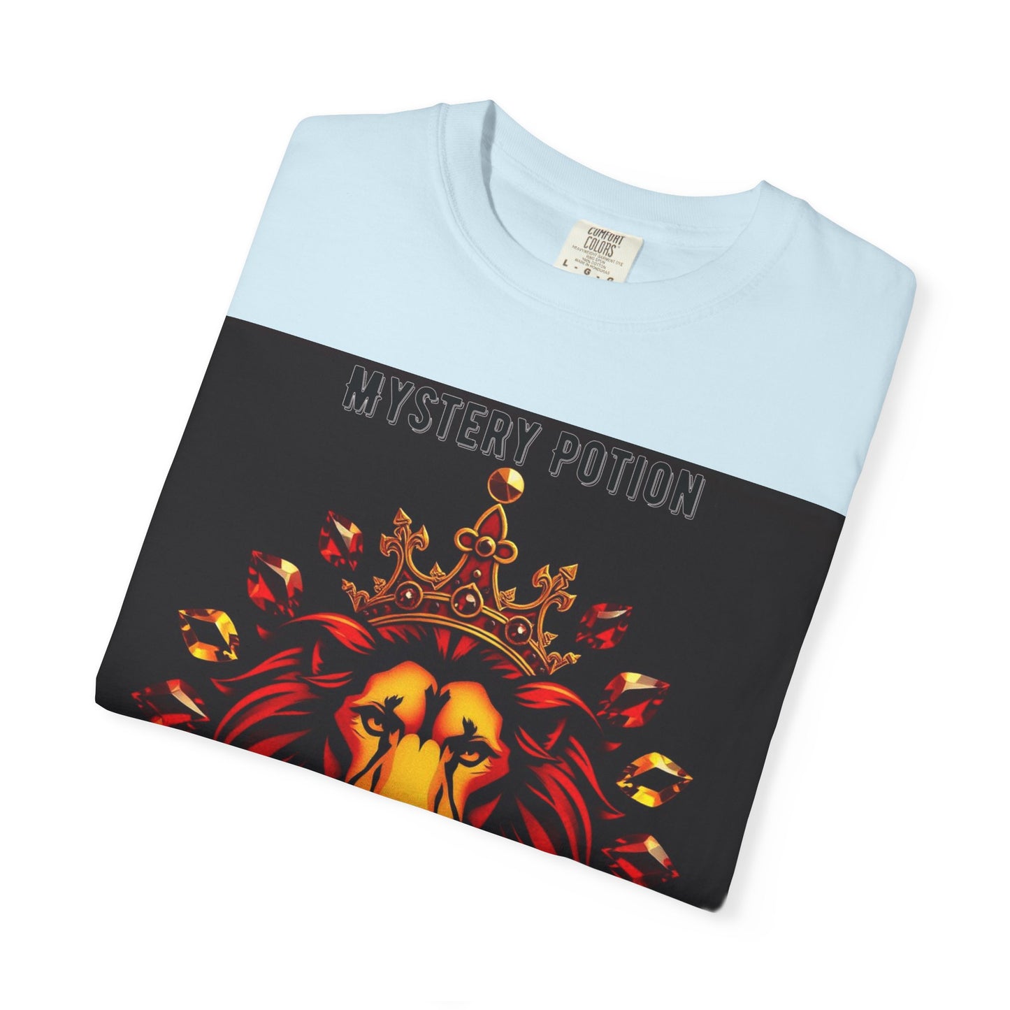 'This Is The Best Song You'll Ever Hear' by Mystery Potion, Bold Graphic Royal Lion T-Shirt, Unisex Tee, Streetwear Style, Gift for Lion Lovers, Perfect for Casual Outings, Unique Clothing