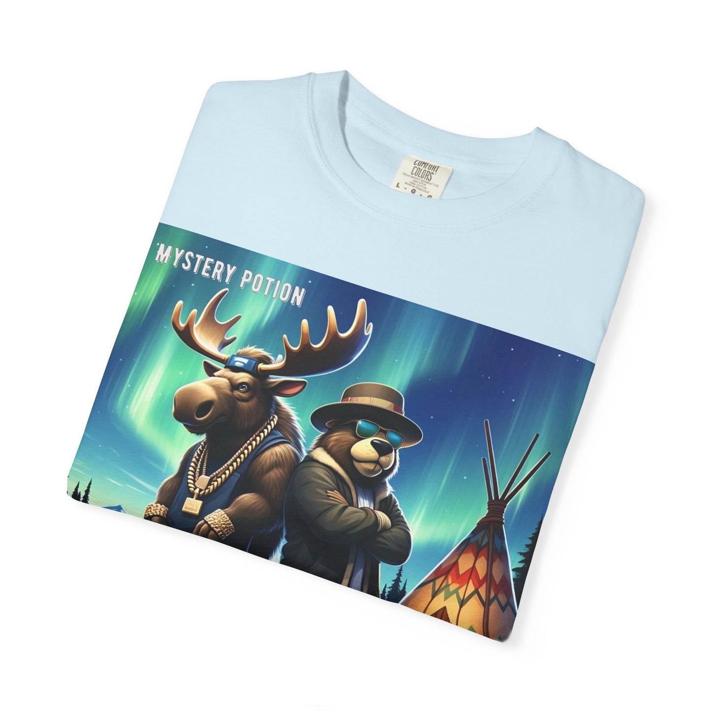 'Land Of The Silver Birch' by Mystery Potion,  Unisex Garment-Dyed T-shirt
