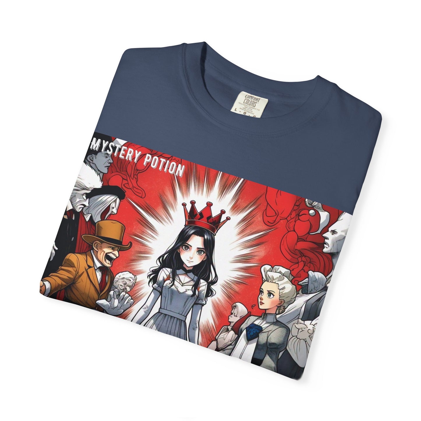 Mystery Potion's Alice In Wonderland Graphic Unisex T-shirt | Cool Casual Wear, Gift for Fans, Art Lovers, Anime Style Merch, Unique Everyday Tee