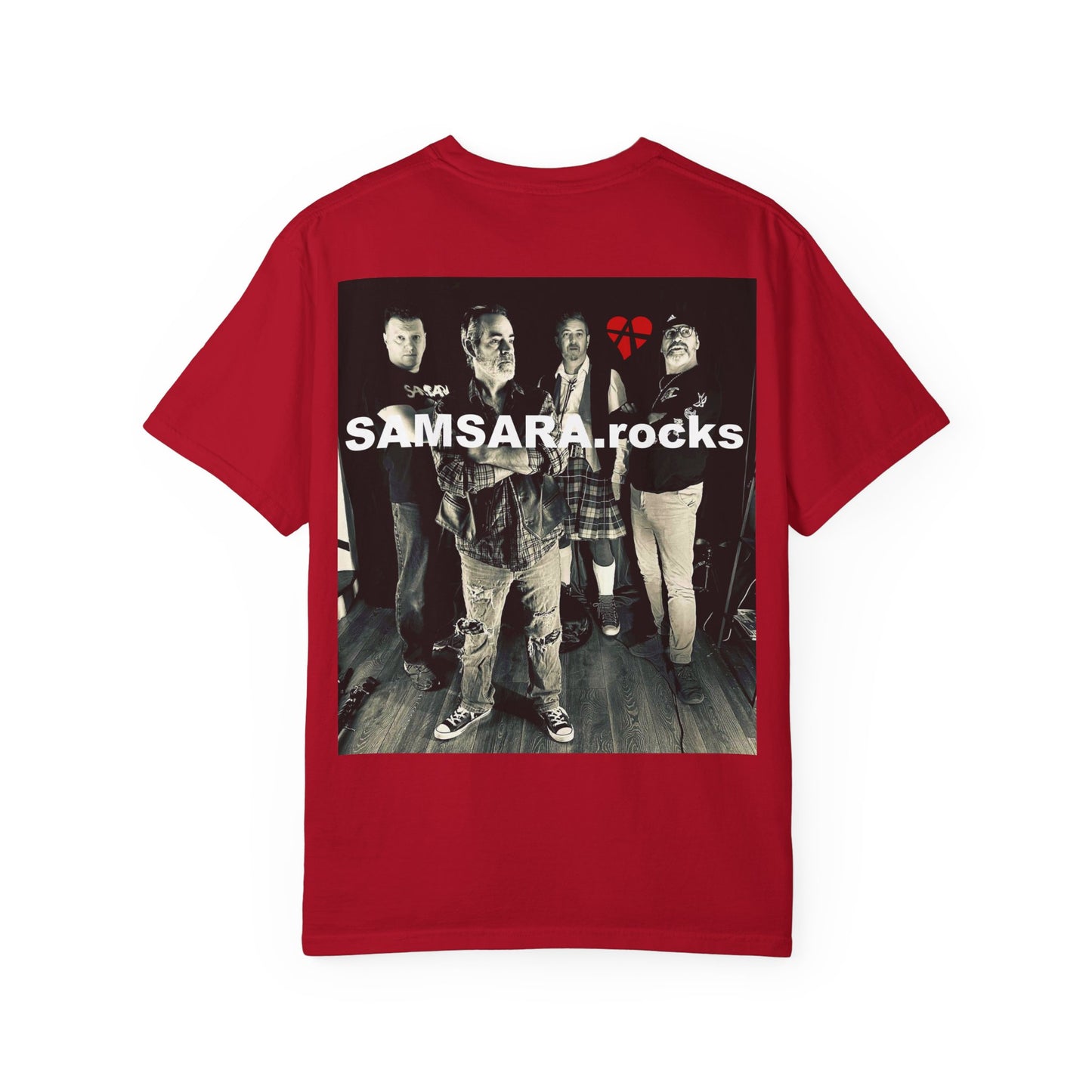Samsara Unisex T-Shirt, Band Picture on back, Comfortable Graphic Shirt for Music Lovers, Perfect for Concerts, Gifts for Friends, Casual Wear, Street Style