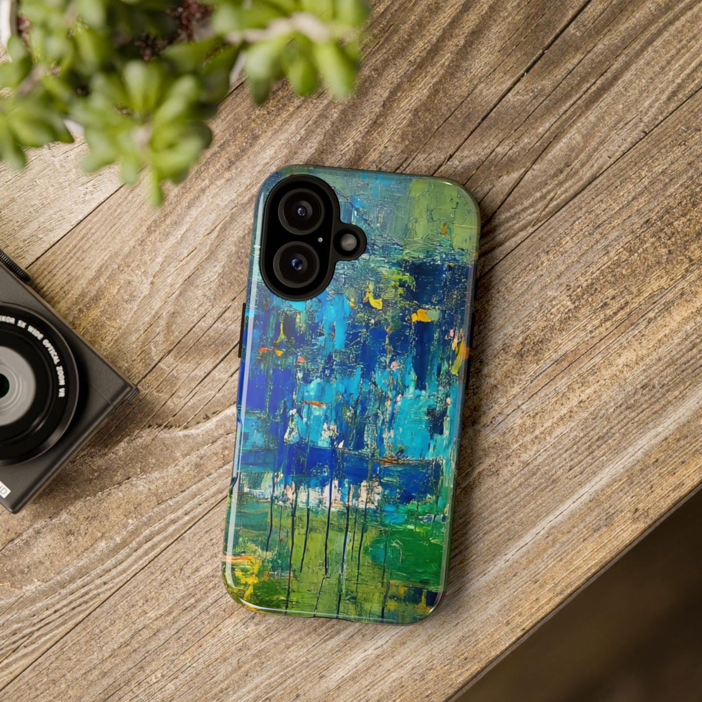 Artistic Phone Case, Colorful Protective Cover, Unique Smartphone Accessory, Trendy Gift for Tech Lovers, Vibrant Artwork Case