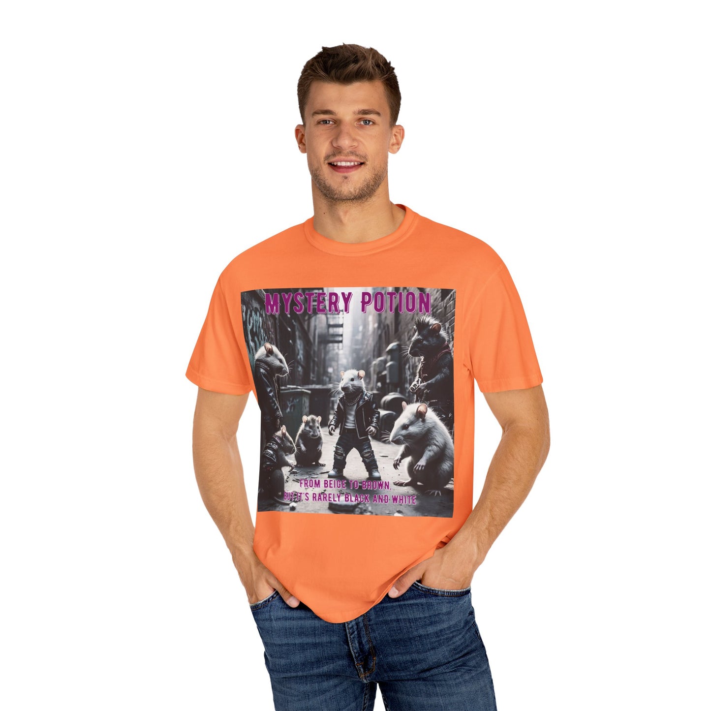 'From Beige to Brown, but it's Rarely Black and White' by Mystery Potion, Anti-Racism Statement Unique Graphic Tee, Mystery Potion's Unity in Diversity Unisex T-Shirt, Casual Wear, Festival Fashion, Summer Style