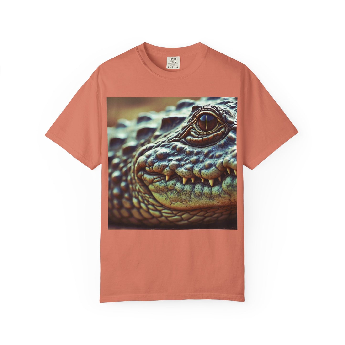 Aligator Unisex Garment-Dyed T-Shirt with Lizard Design, Cool Animal Tee for Nature Lovers, Gift for Her, Him, Birthday, Outdoor Enthusiasts