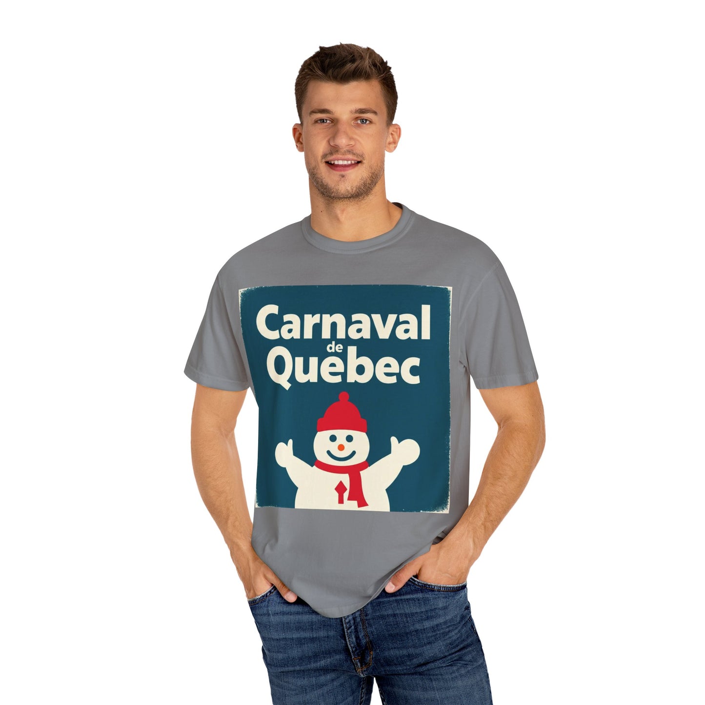 Quebec Carnaval Unisex T-Shirt, Winter Festival Tee, Handmade Vacation Souvenir, Holiday Gift Apparel, Quebec Celebration Shirt