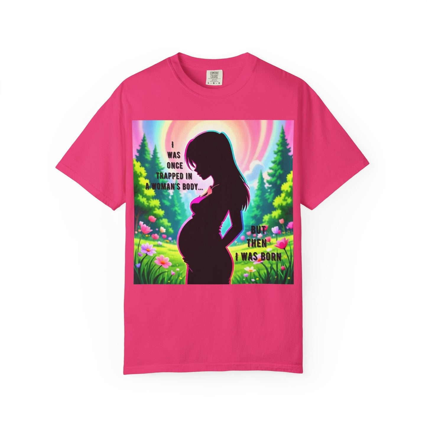 Maternity T-Shirt: I Was Once Trapped in Mom's Body, Pregnancy Gift, Baby Shower Shirt, Unisex Tee for Moms, Expecting Mothers