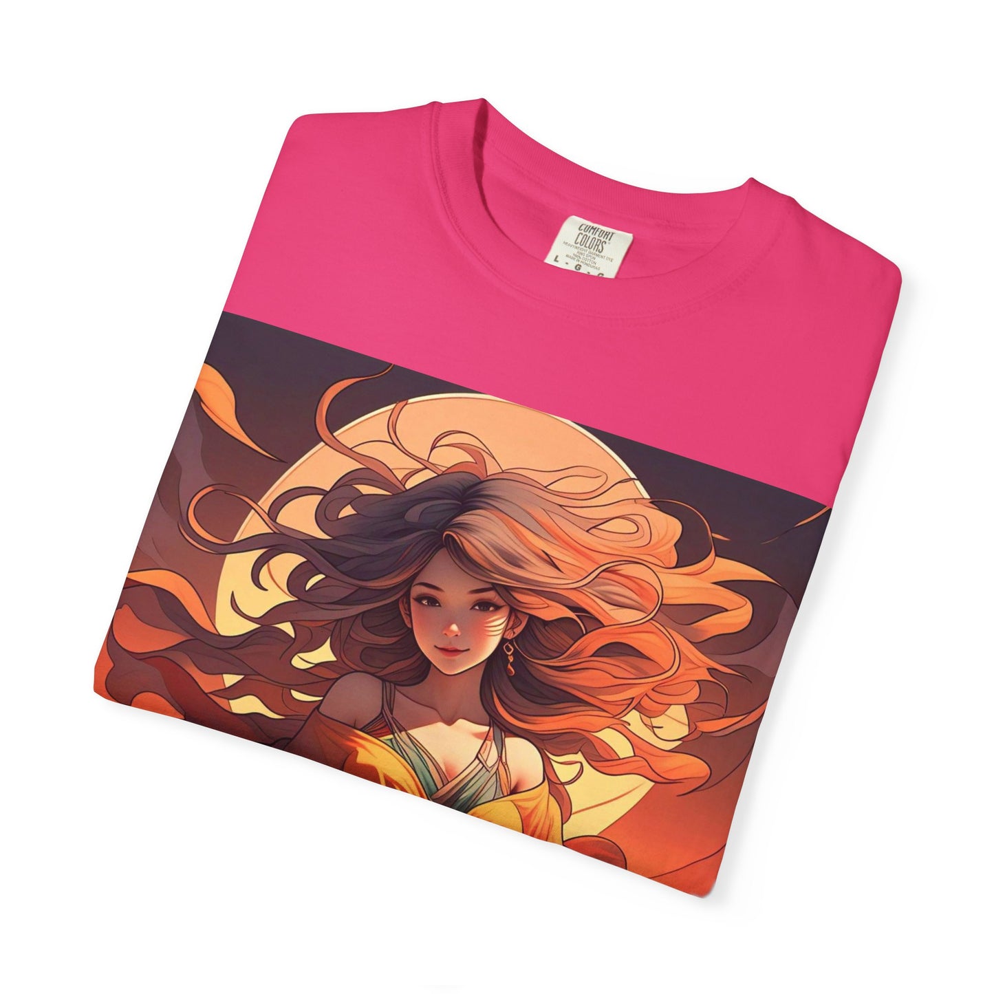 Mystical Autumn Goddess T-shirt, Enchanted Graphic Tee, Boho Style Apparel, Art Inspired Top, Unique Gift for Her, Festival Fashion