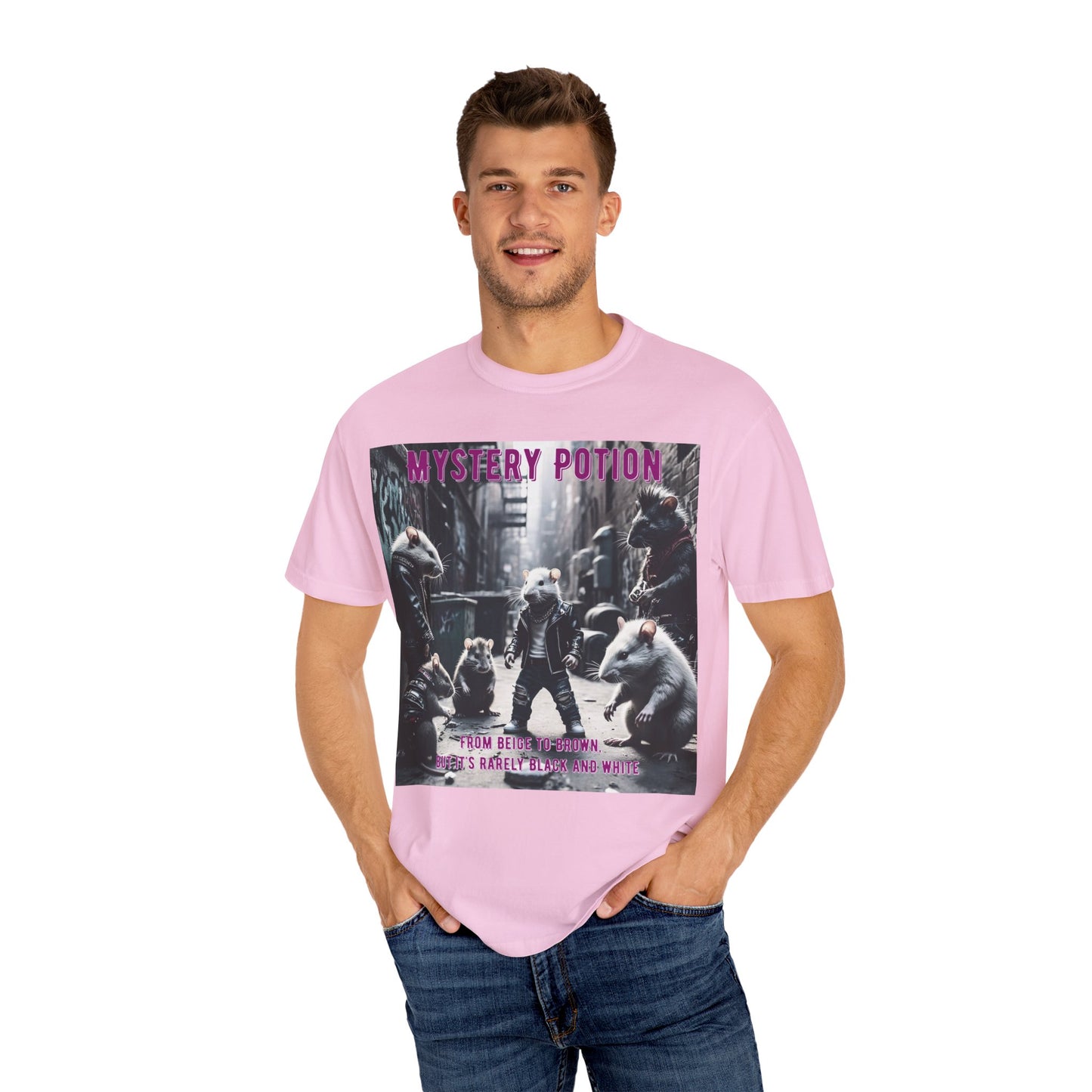 'From Beige to Brown, but it's Rarely Black and White' by Mystery Potion, Anti-Racism Statement Unique Graphic Tee, Mystery Potion's Unity in Diversity Unisex T-Shirt, Casual Wear, Festival Fashion, Summer Style