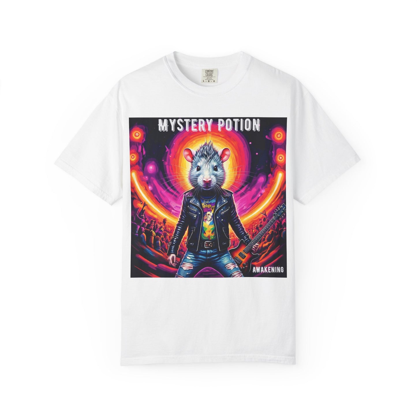 Mystical Hamster Graphic Tee | Unisex Edgy T-Shirt, Perfect for Festivals, Concerts, Gifts, Casual Wear, and Parties