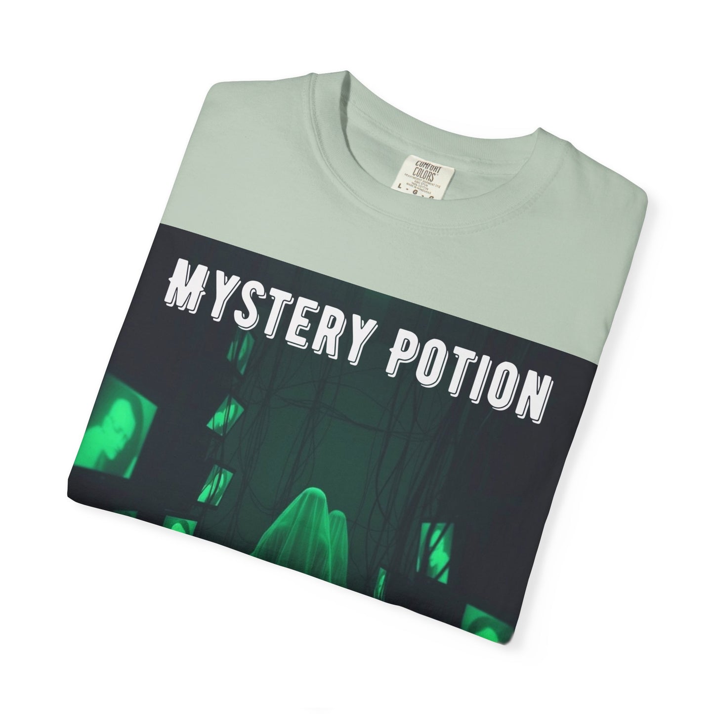 Mystery Potion Unisex T-Shirt | Ghostly Vibe | Perfect for Halloween, Gifts, or Casual Wear, Unique Tee, Spooky Apparel, Graphic Shirt