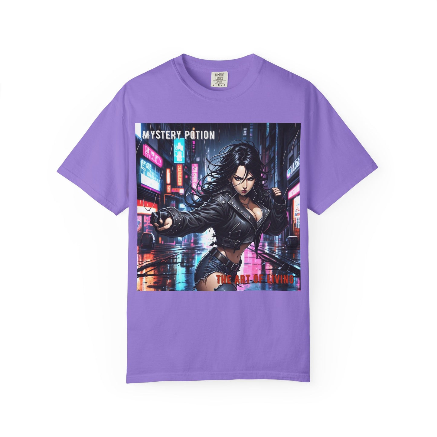 Mystery Potion Art Of Living Graphic T-Shirt, Cool Unisex Tee, Urban Style Apparel, Casual Streetwear, Gift for Gamers, Graphic Tee for Events