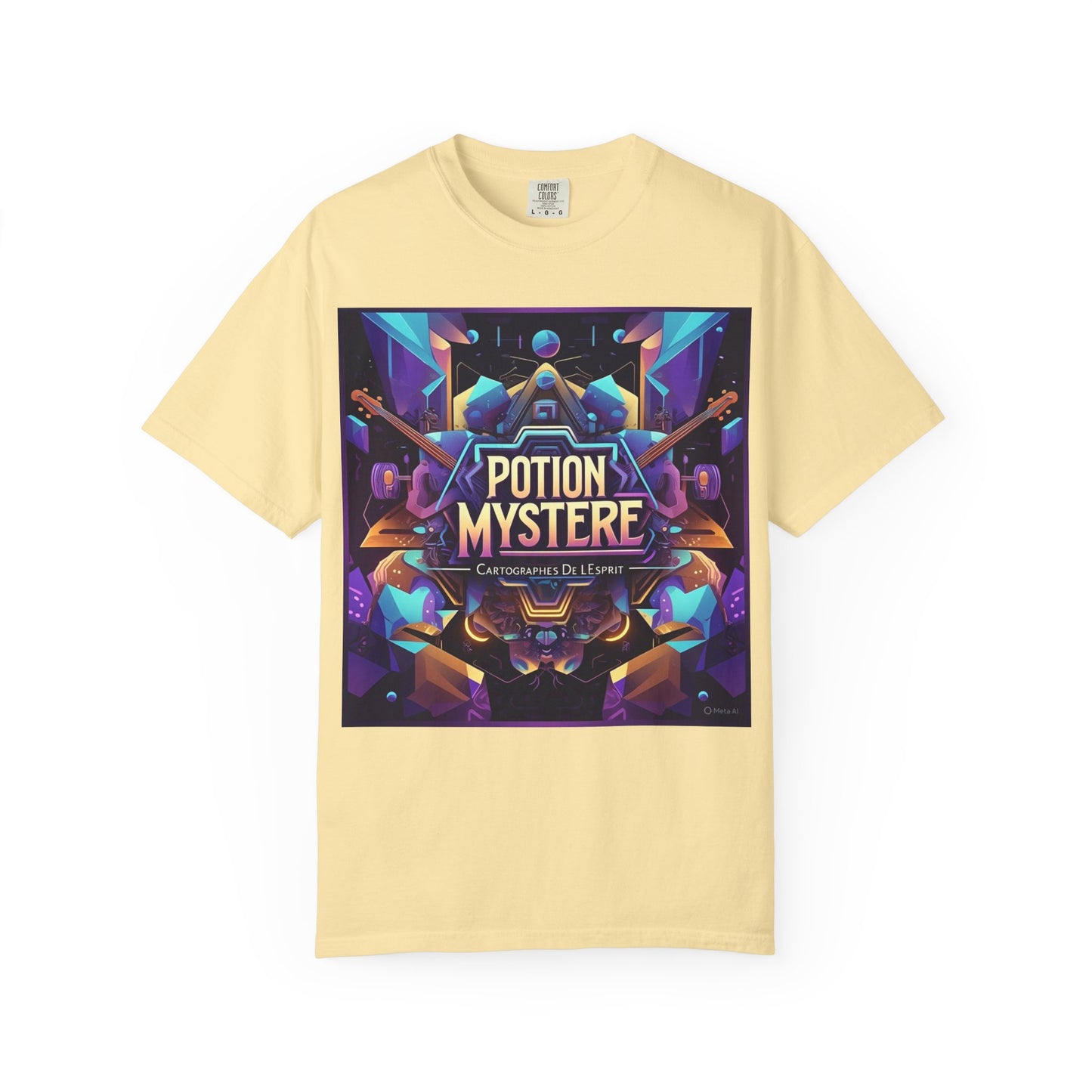 Potion Mystere Graphic Tee, Artistic Unisex Shirt, Handmade Gift, Festival Apparel, Unique Art T-shirt
