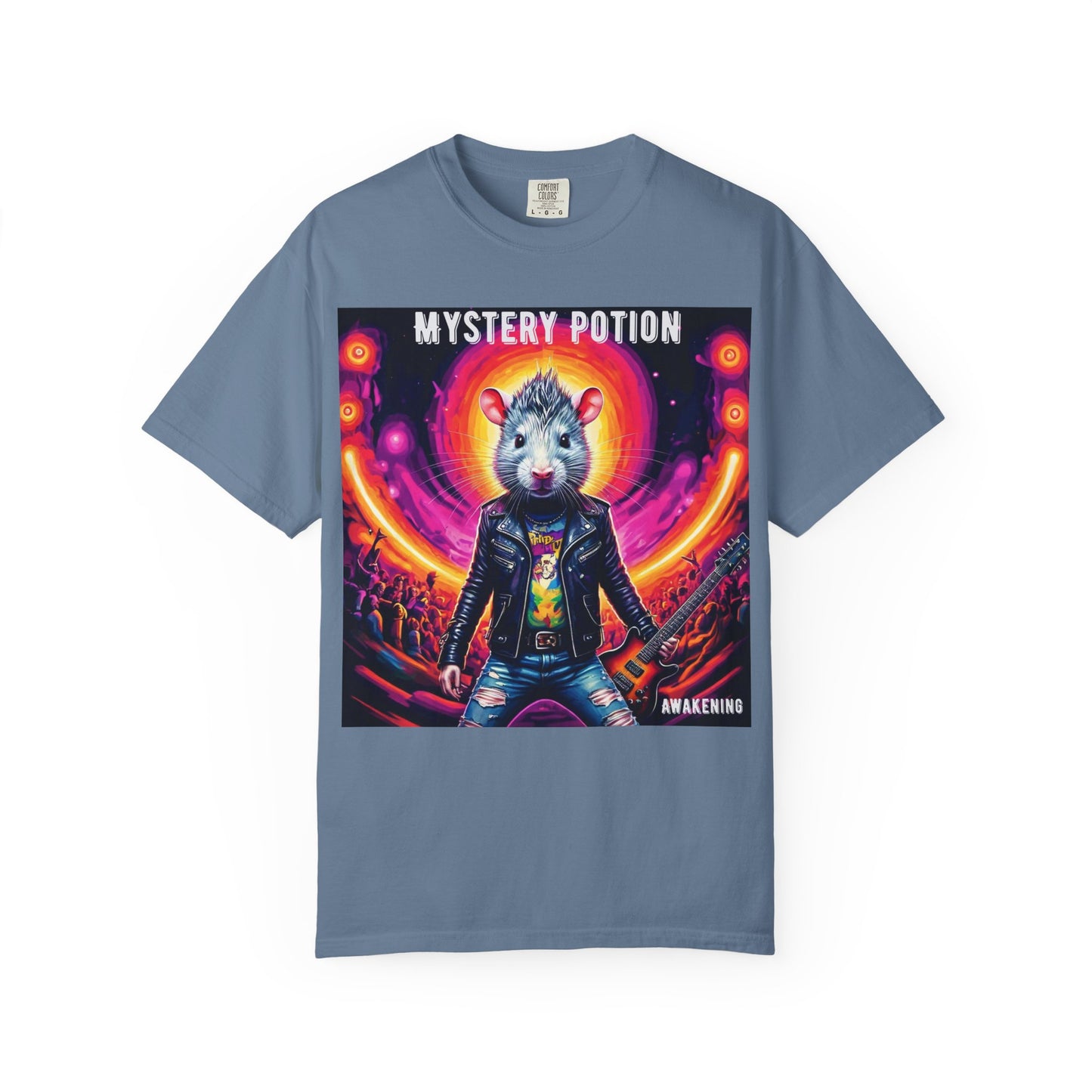 Mystical Hamster Graphic Tee | Unisex Edgy T-Shirt, Perfect for Festivals, Concerts, Gifts, Casual Wear, and Parties