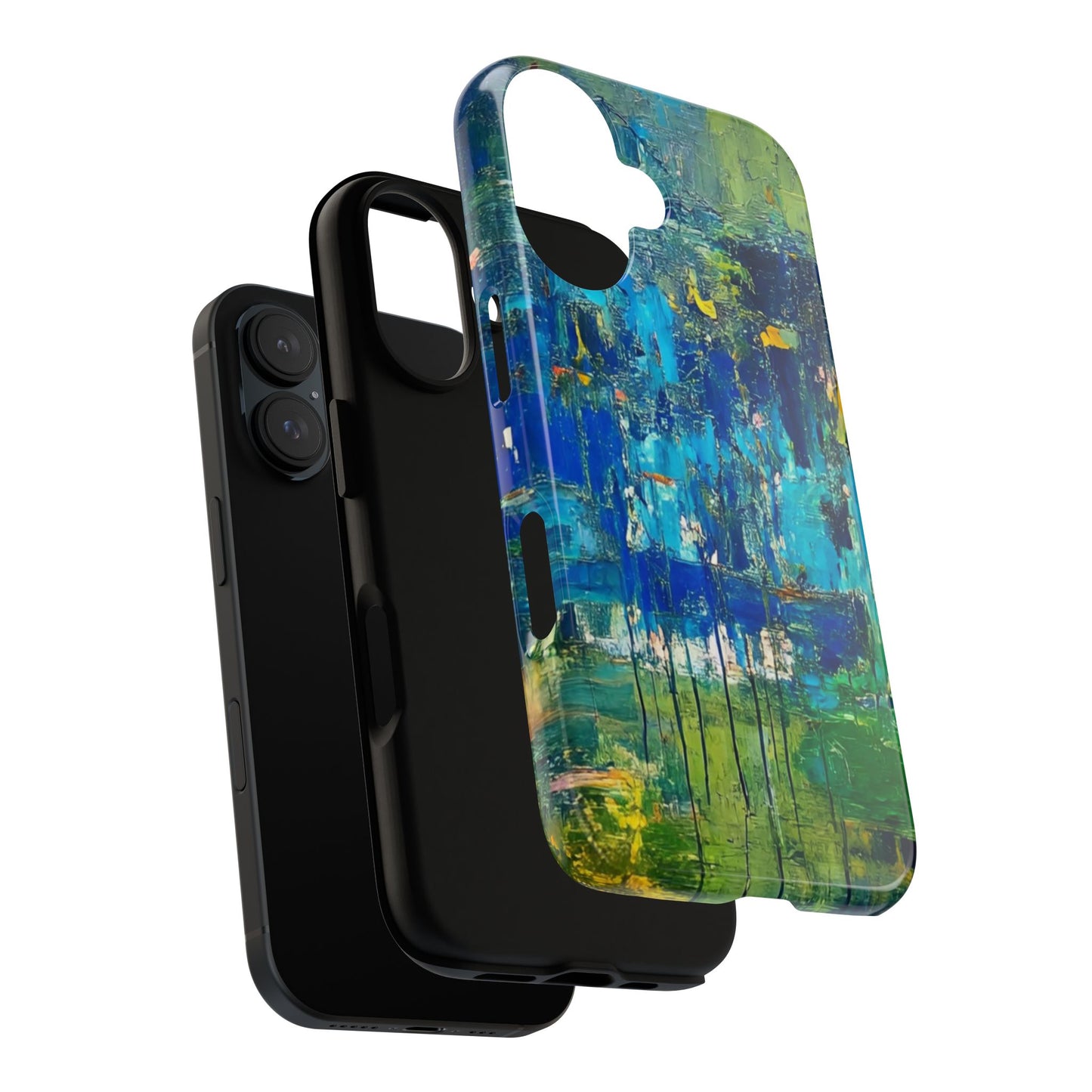 Artistic Phone Case, Colorful Protective Cover, Unique Smartphone Accessory, Trendy Gift for Tech Lovers, Vibrant Artwork Case