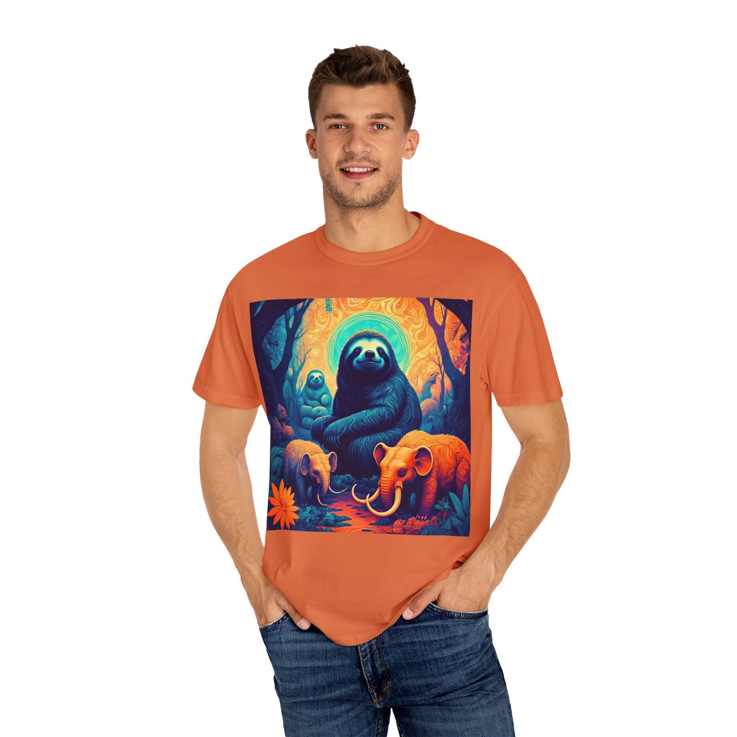 Vibrant Wildlife T-Shirt - Unisex Garment-Dyed Tee, Nature Lover Gift, Animal Art Shirt, Eco-Friendly Fashion, Summer Essentials