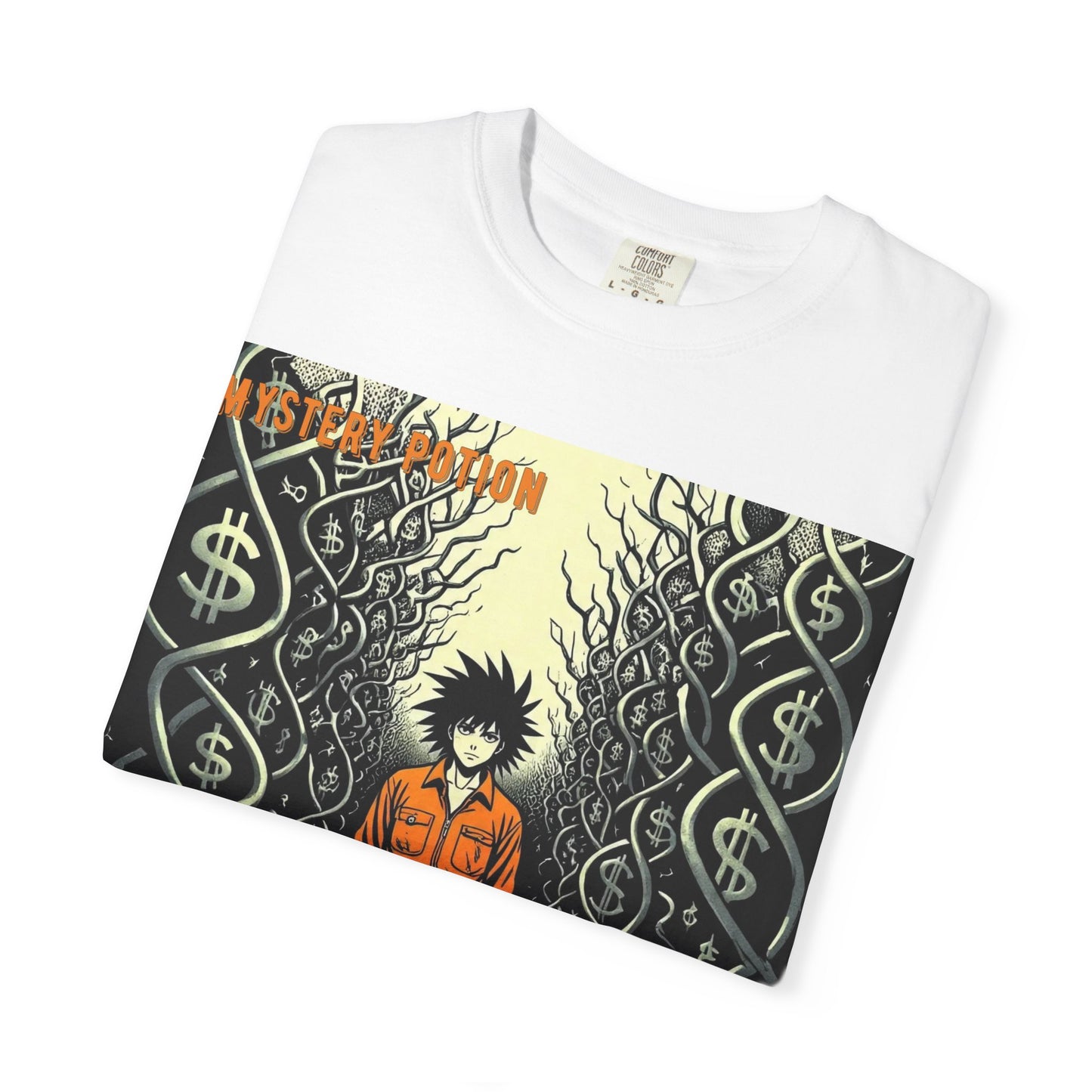 'Prison of Dollar Signs' by GOAT of Goth, Street Art Inspired Unisex T-Shirt, Cool Graphic Tee, Casual Wear, Hip Hop Fashion, Gift for Art Lovers, Unique Style